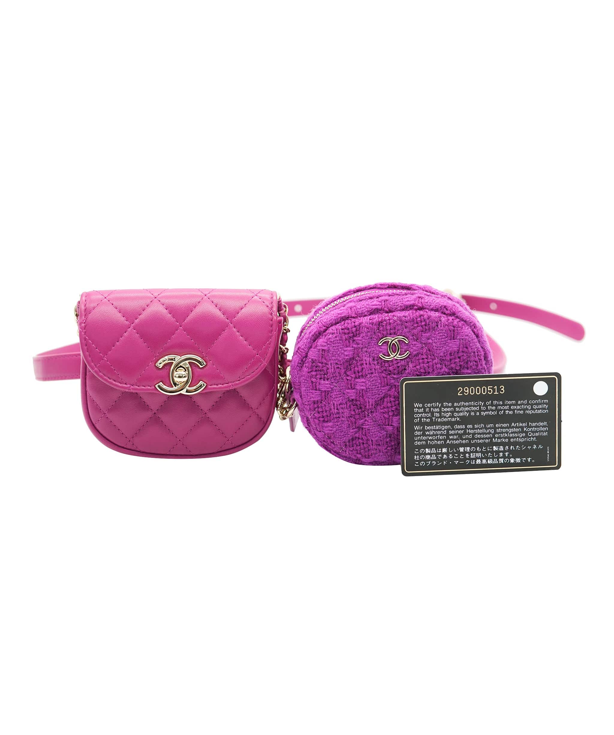 Chanel Chanel Purple Mini Duo Belt Bag ALC1936