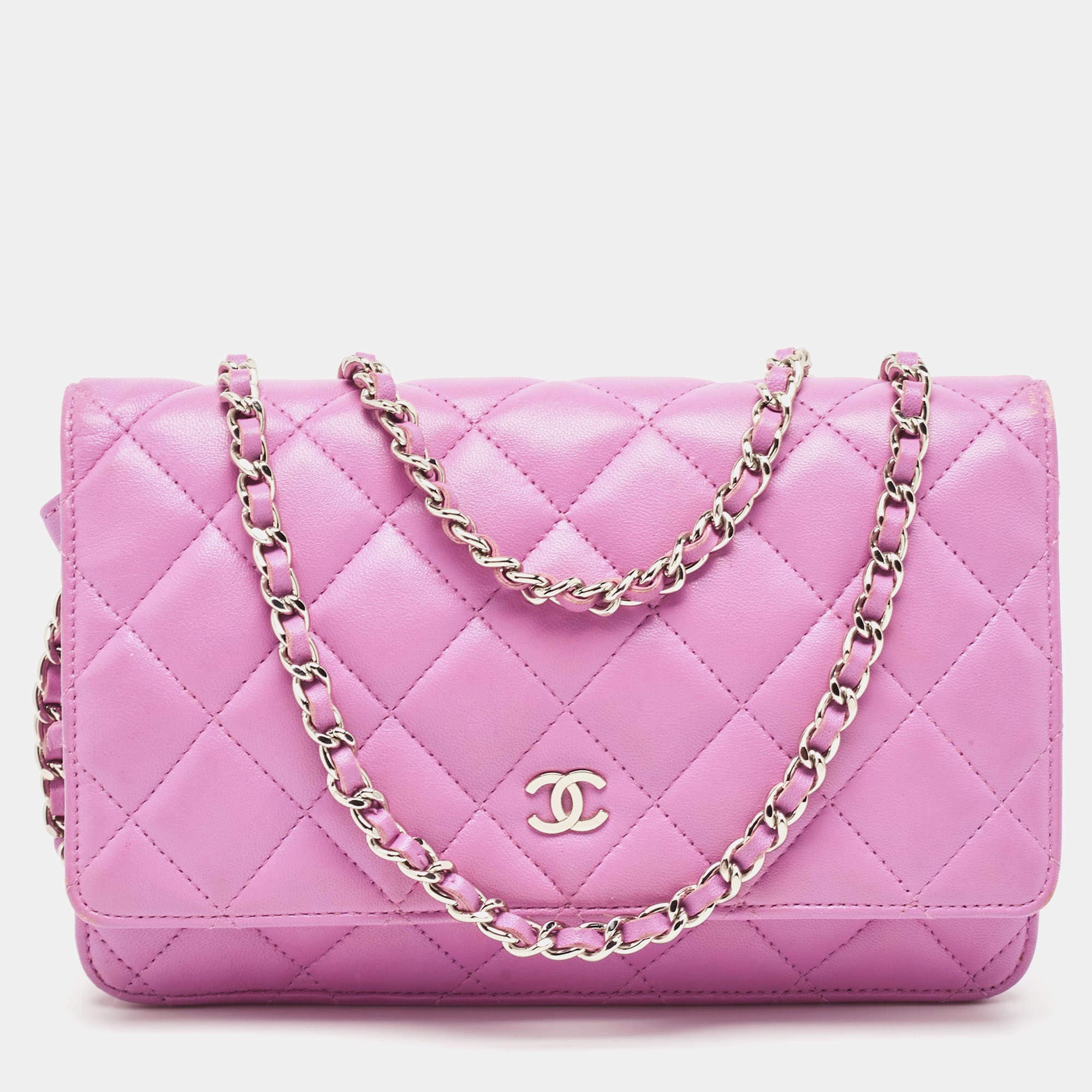 Chanel Chanel Purple Quilted Leather WOC Bag ASCLC2405