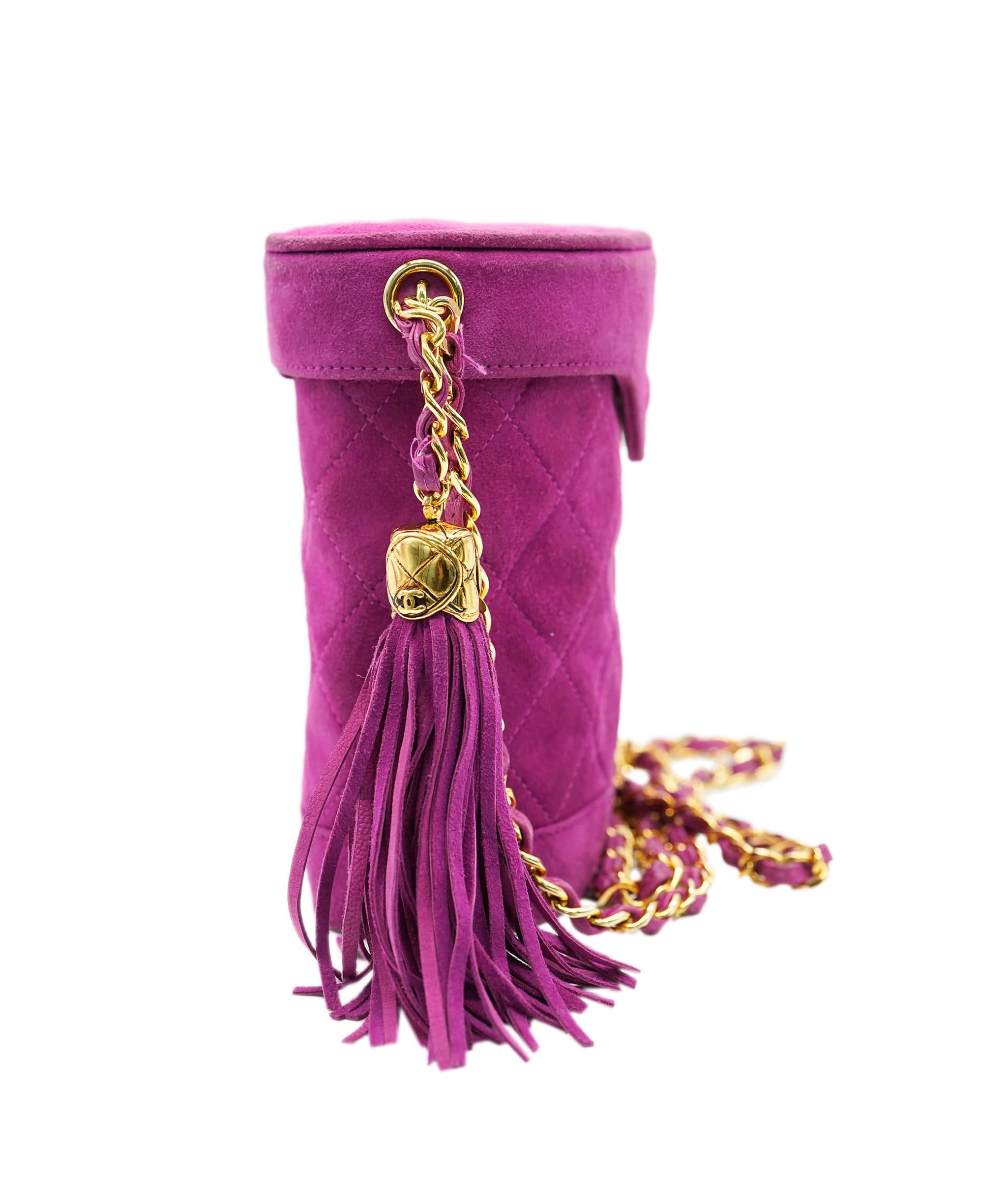Chanel Chanel Purple Suede Tassel Crossbody Bag ALC2217