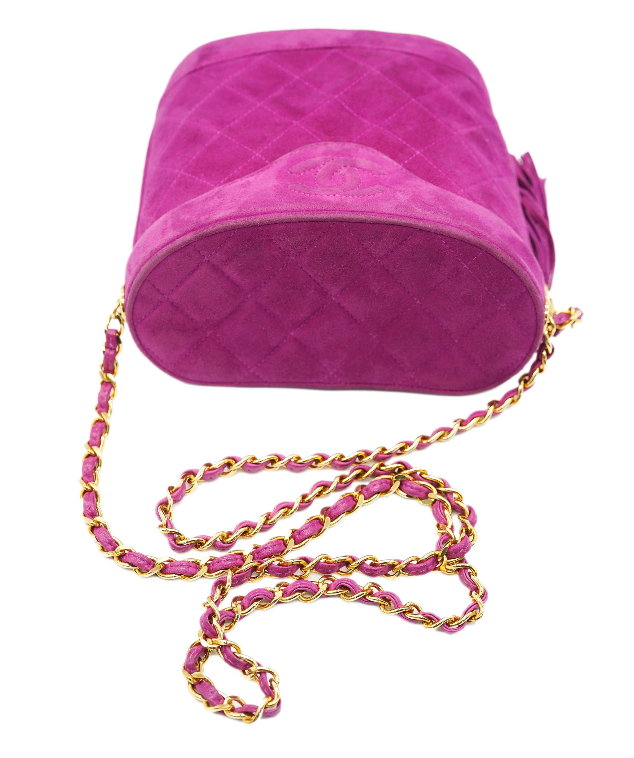 Chanel Chanel Purple Suede Tassel Crossbody Bag ALC2217