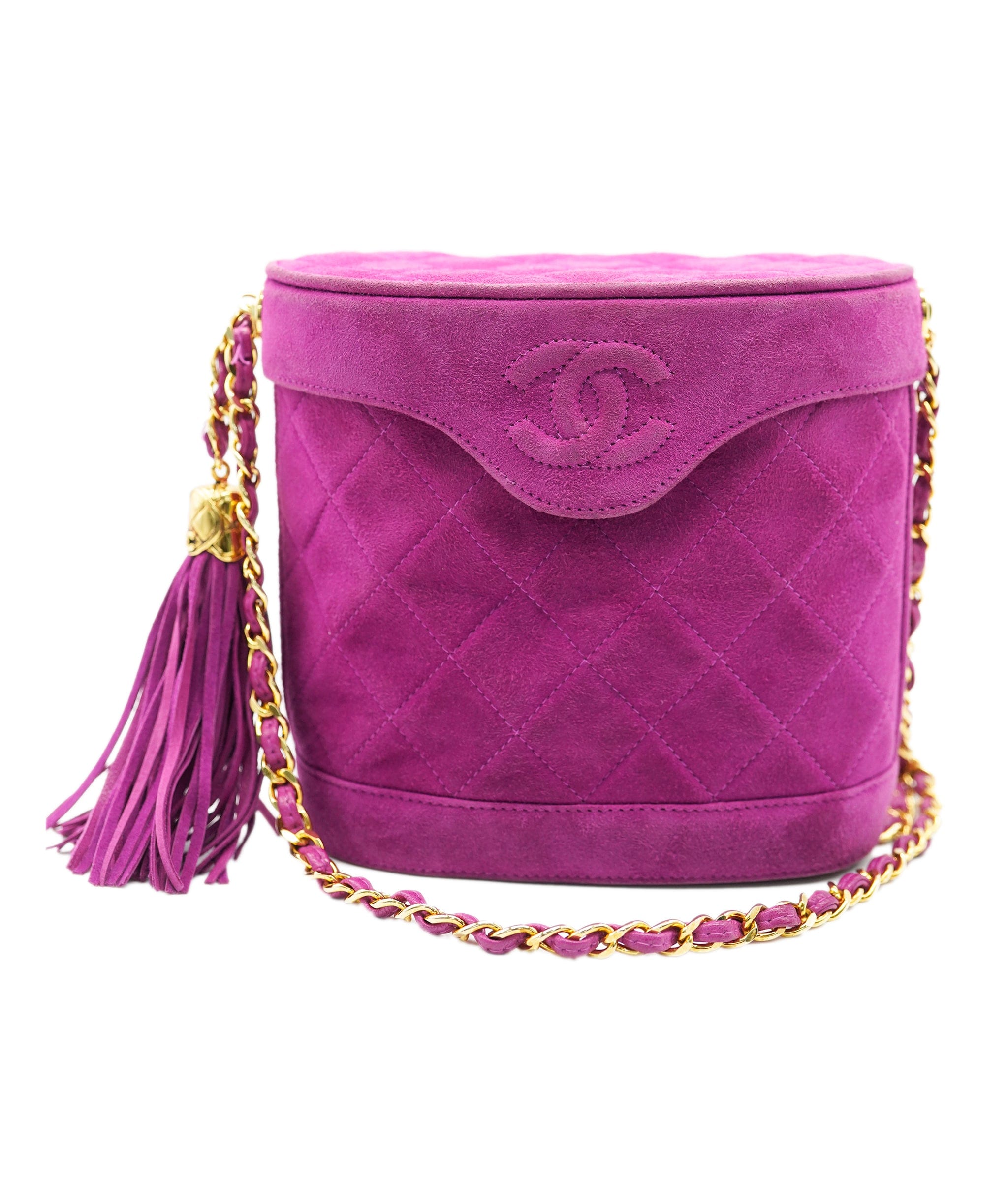 Chanel Chanel Purple Suede Tassel Crossbody Bag ALC2217