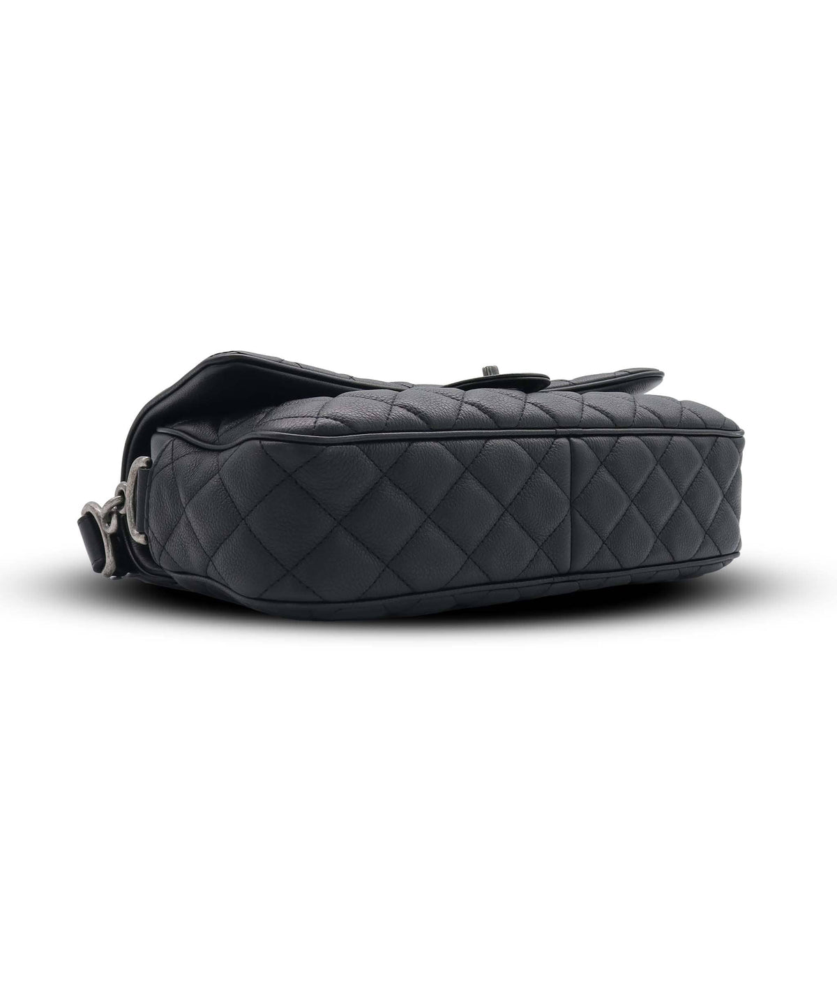 Chanel CHANEL QUILTED LEATHER LARGE BLACK CAVIAR CASUAL ROCK FLAP BAG AGC3777