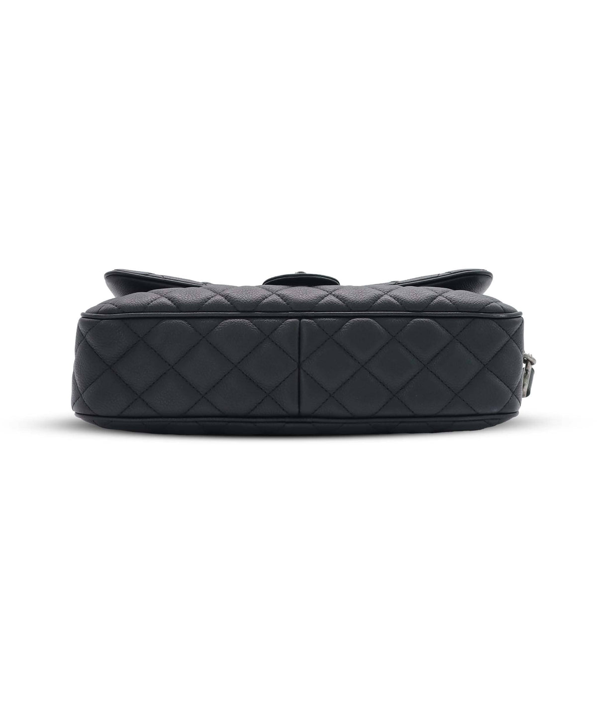 Chanel CHANEL QUILTED LEATHER LARGE BLACK CAVIAR CASUAL ROCK FLAP BAG AGC3777
