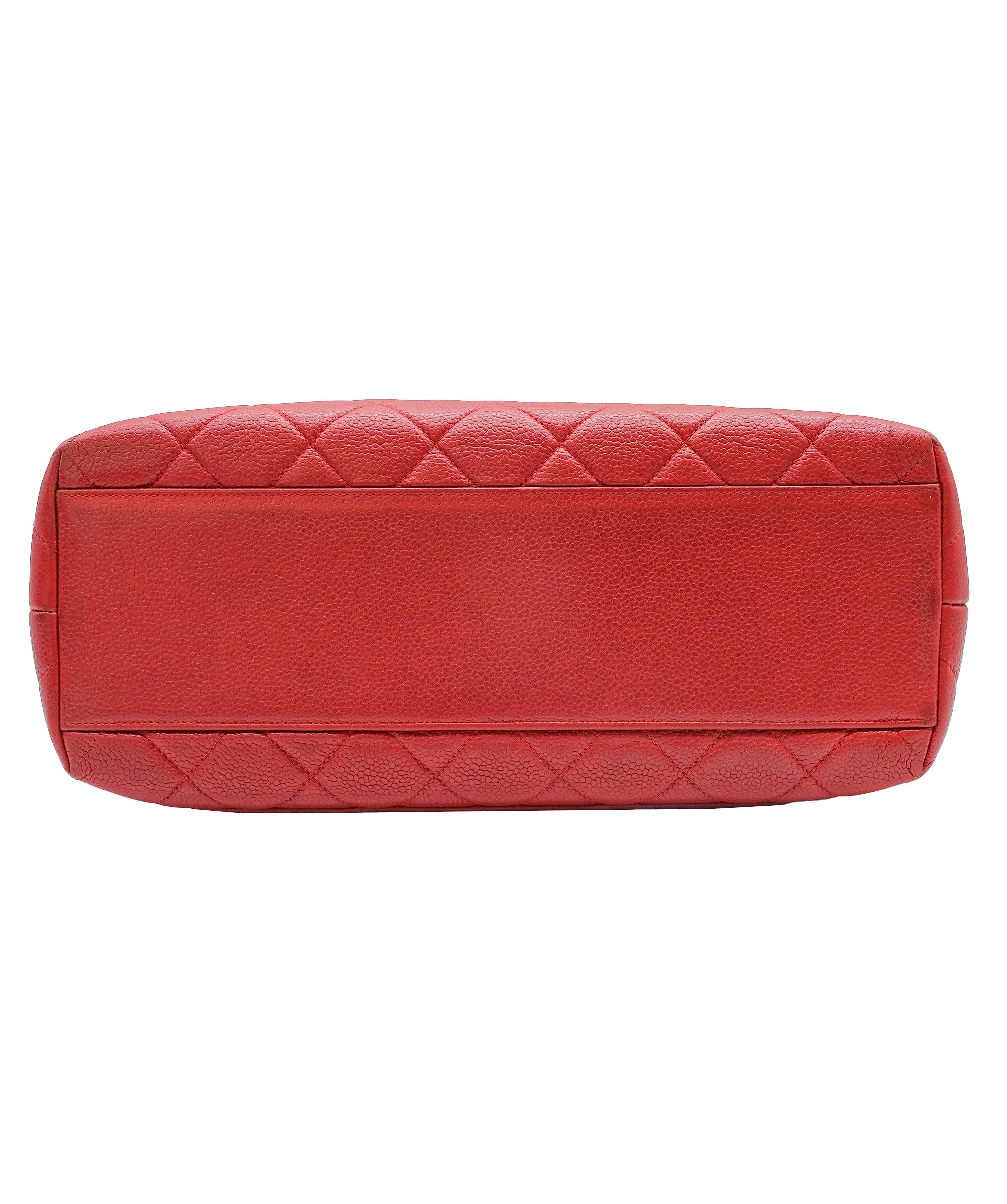 Chanel Chanel Red Caviar Large Top Hand Red Caviar ASC5255