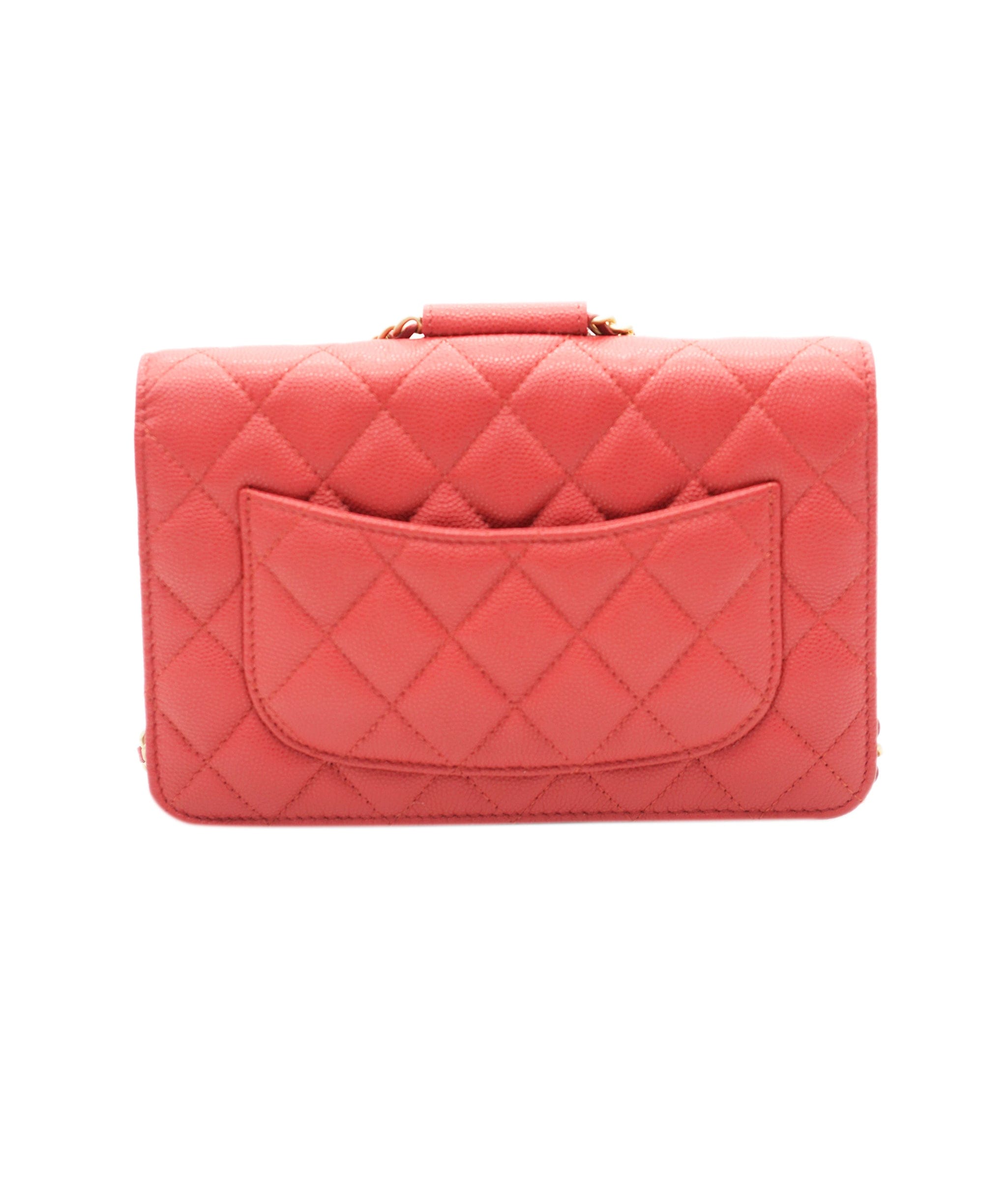 Chanel Chanel Red Caviar Top Handle Crossbody Bag  ALC1900