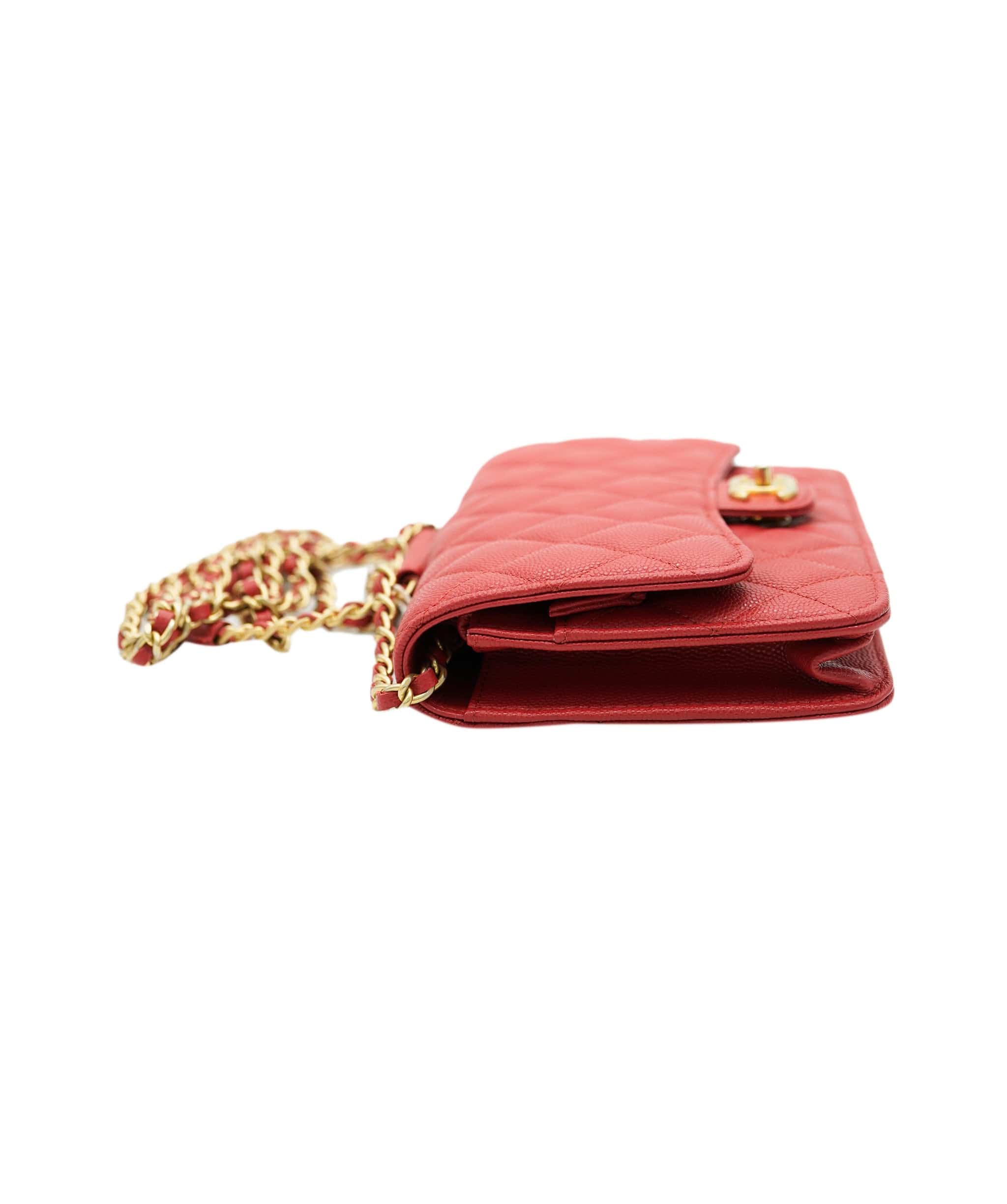 Chanel Chanel Red Caviar Top Handle Crossbody Bag  ALC1900