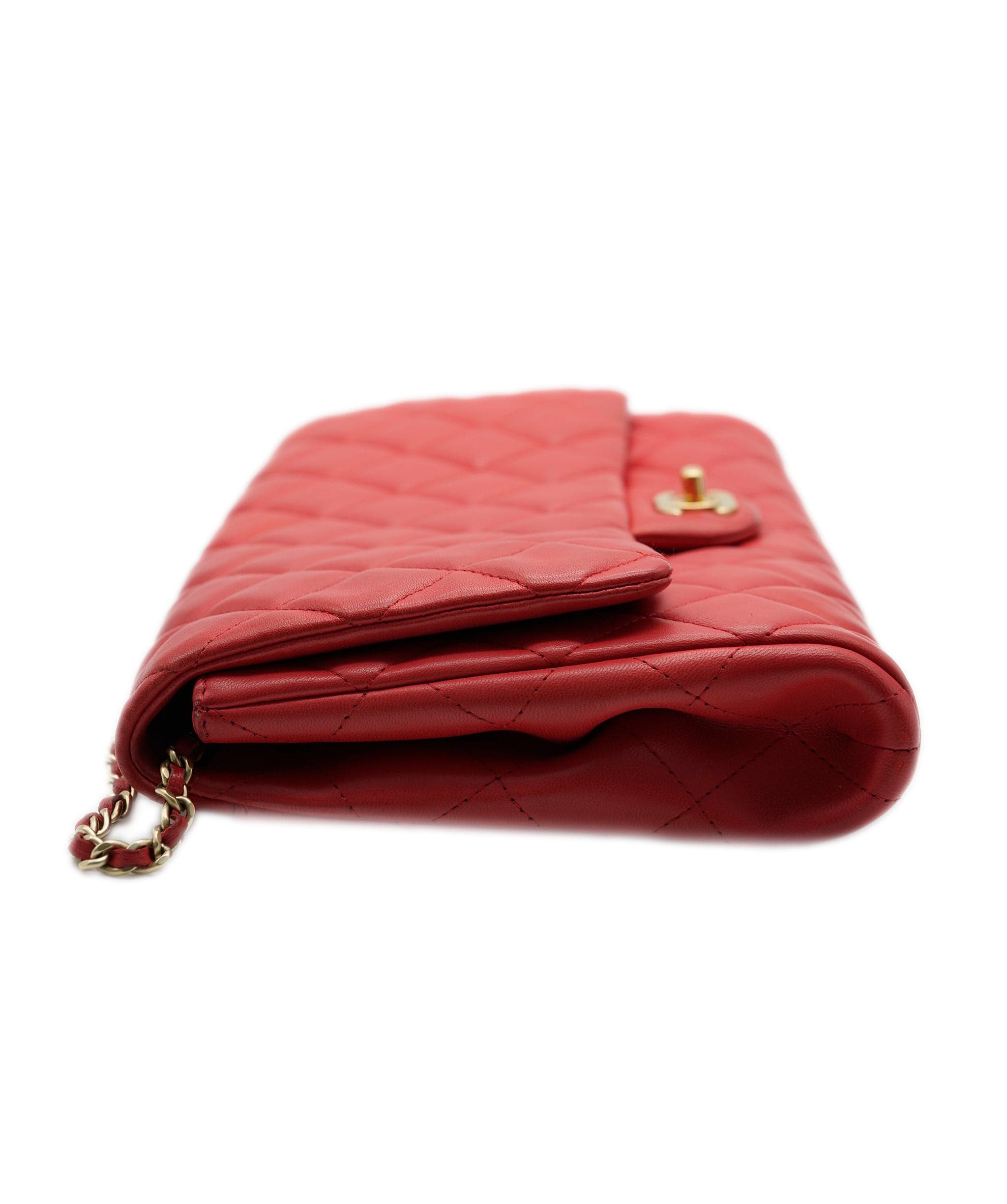 Chanel Chanel Red Clutch Shoulder Bag  ALC1257