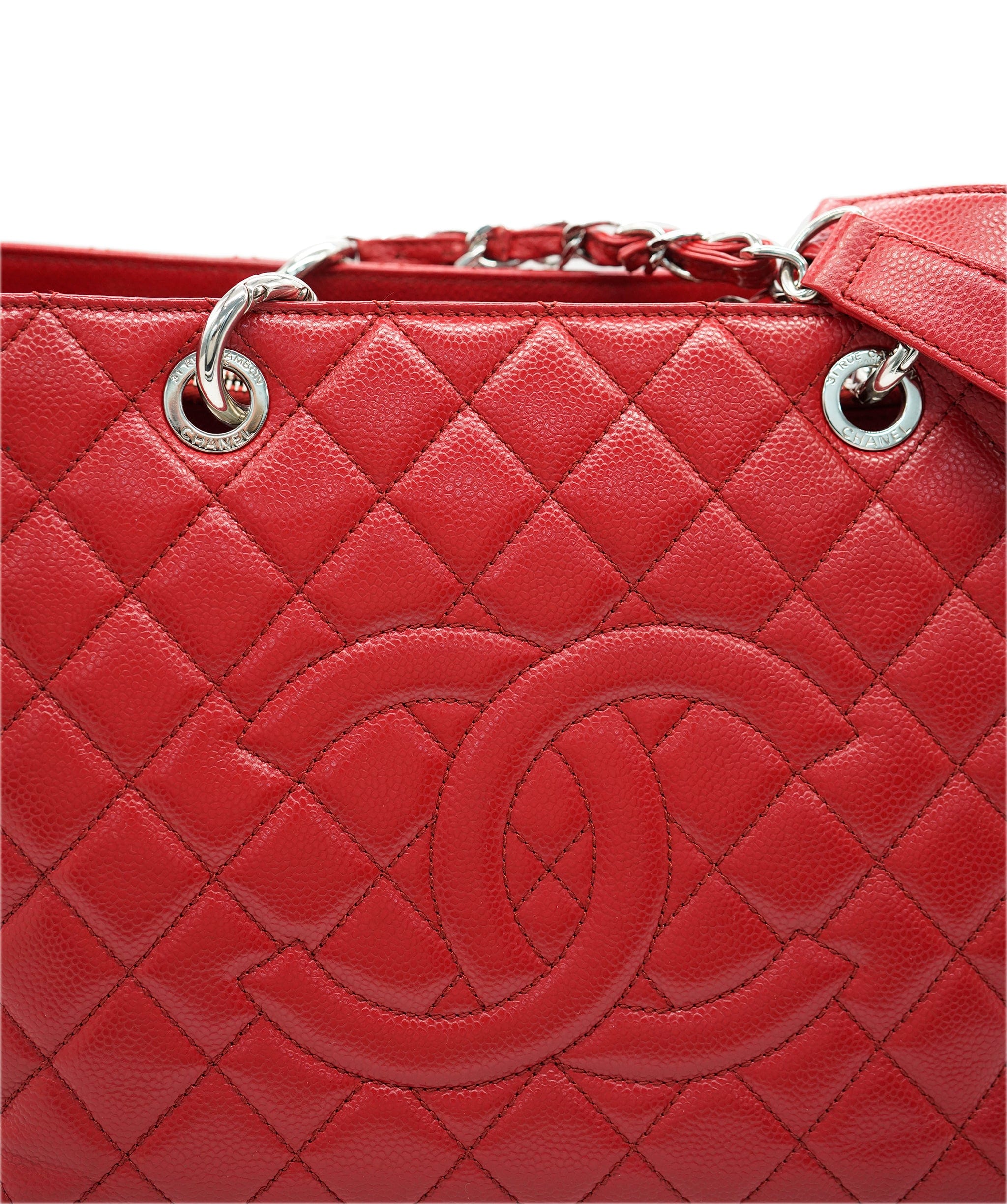 Chanel Chanel Red GST Caviar with GHW  ALC2179