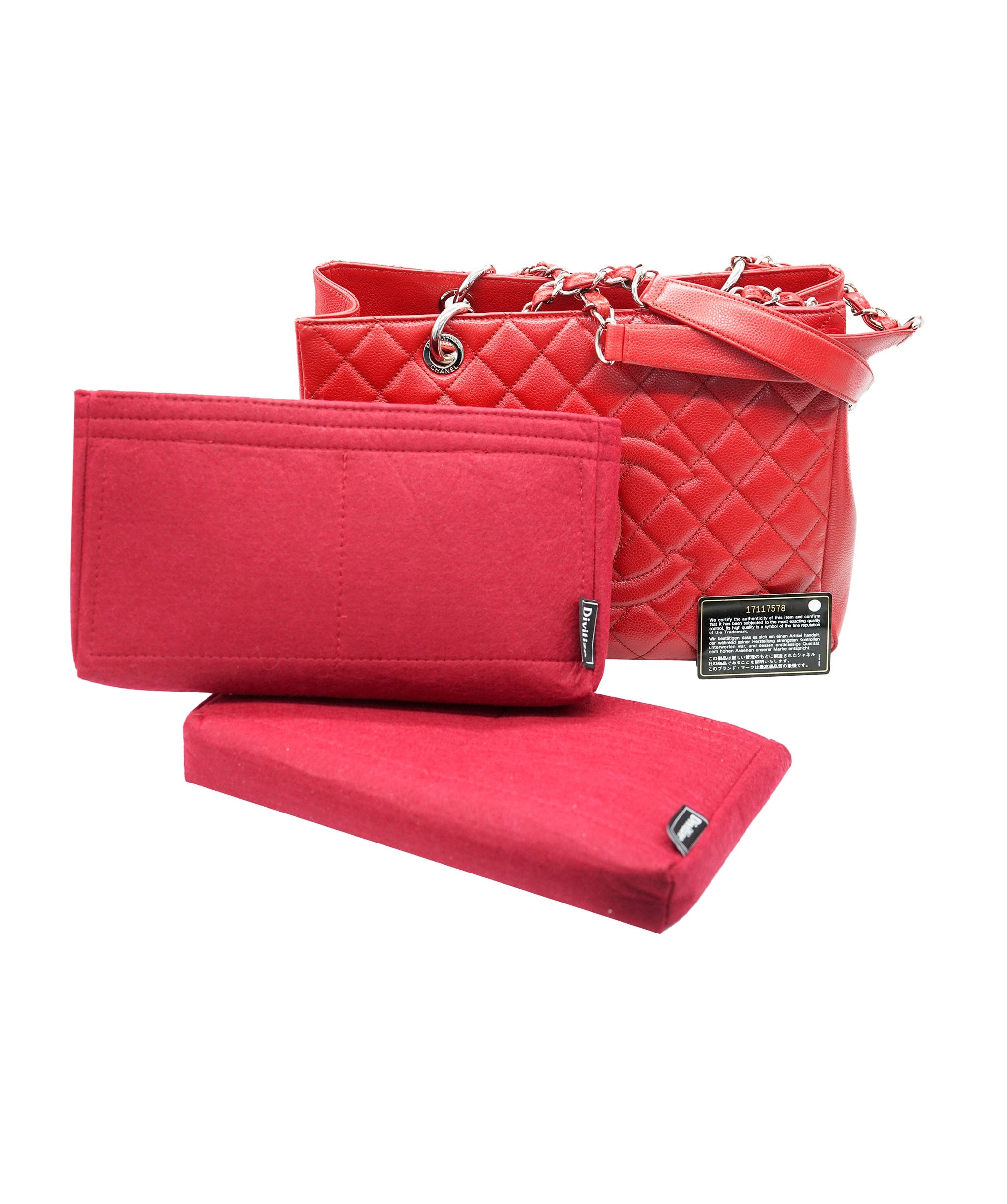 Chanel Chanel Red GST Caviar with GHW  ALC2179