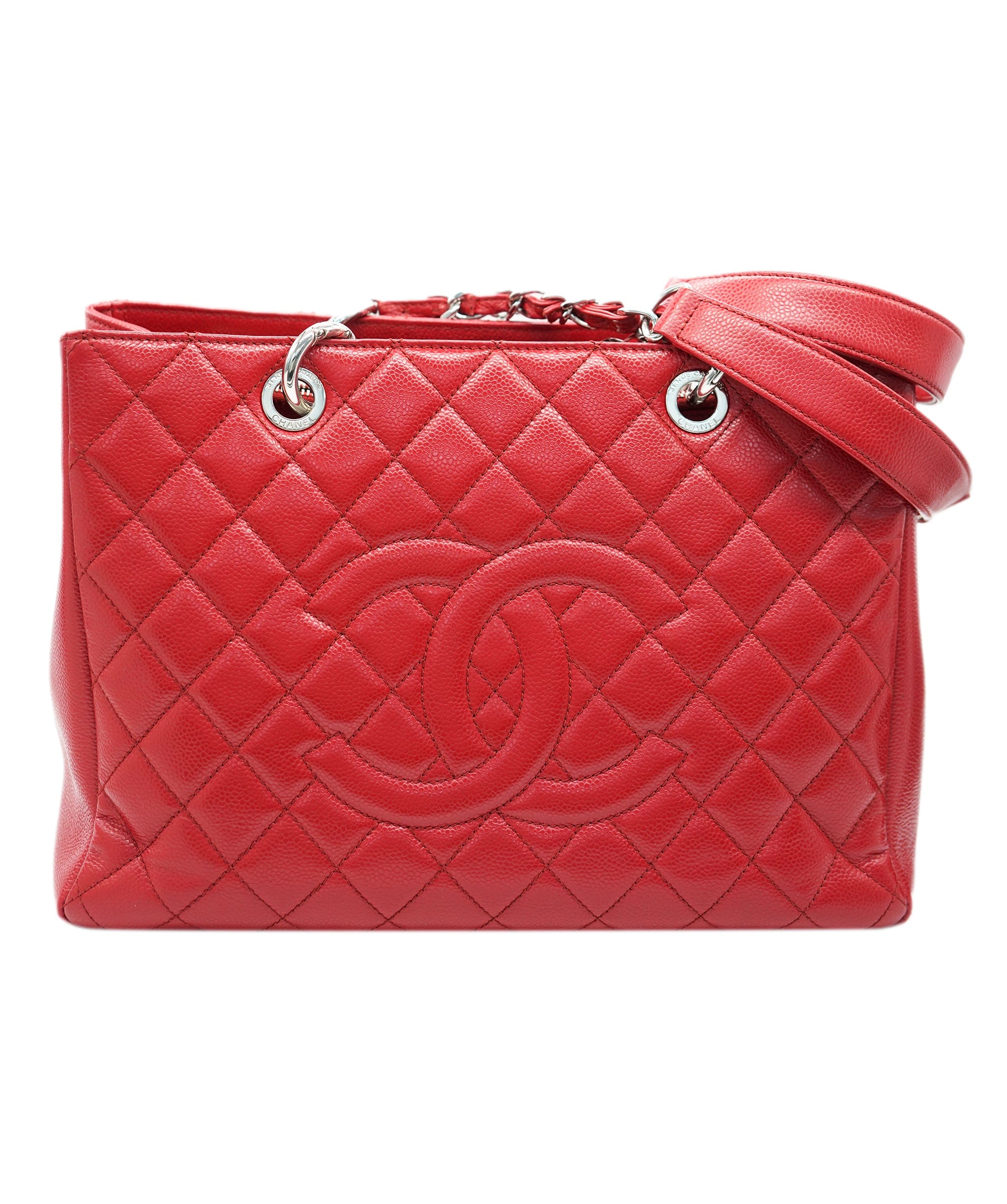 Chanel Chanel Red GST Caviar with GHW  ALC2179