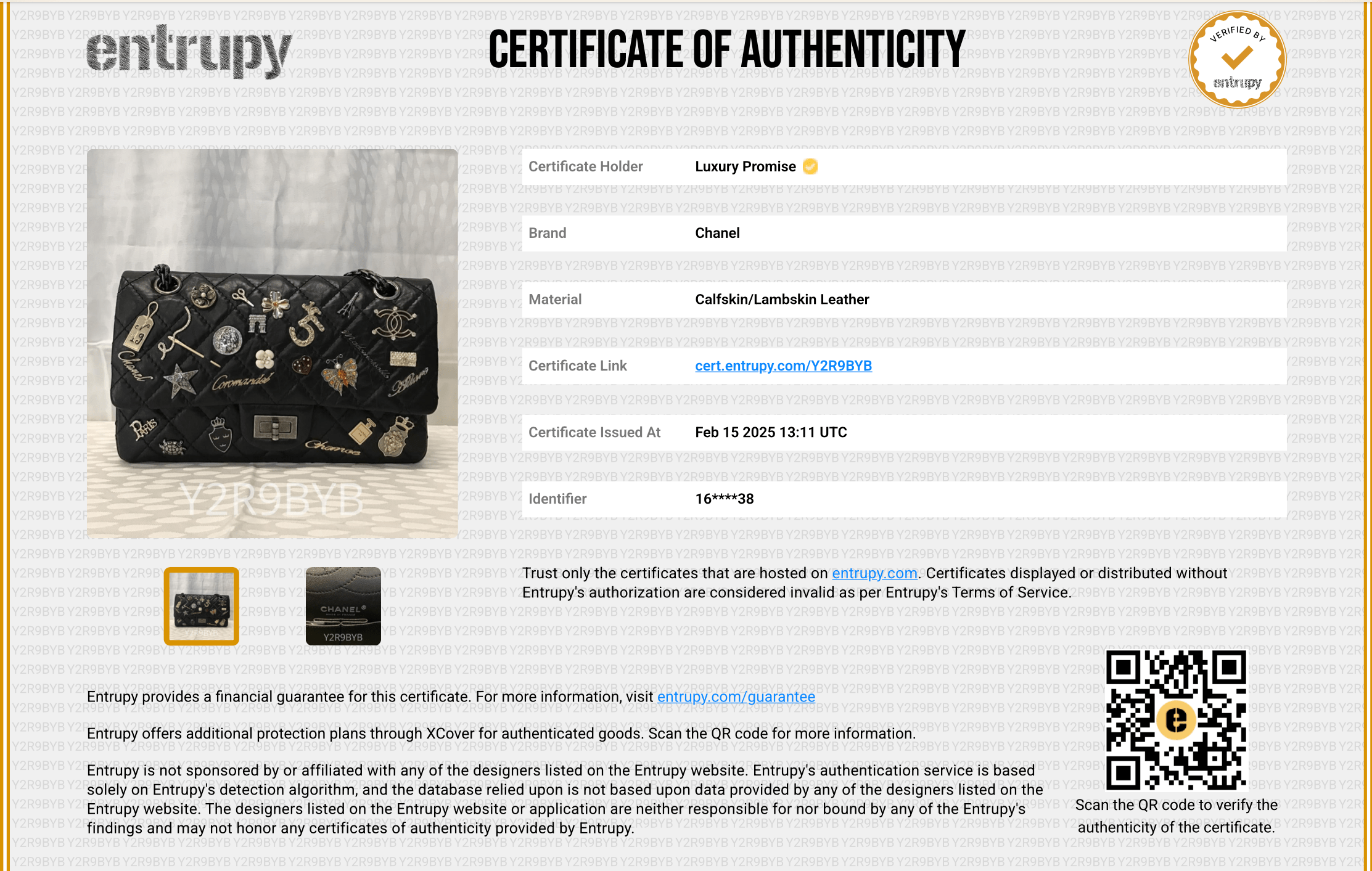 Chanel Chanel reissue charm bag limited edition New York tribute  - DXBS2895