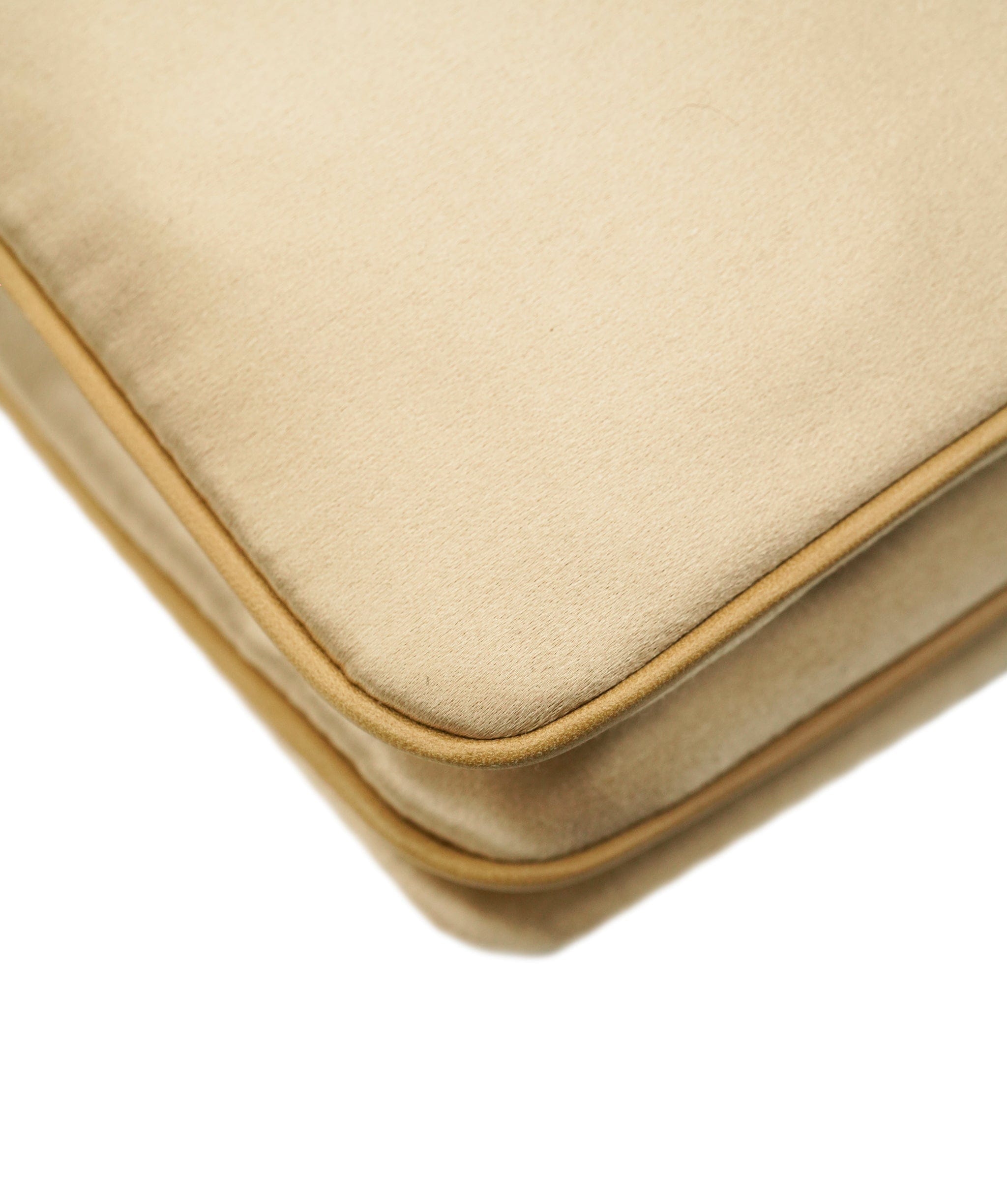 Chanel Chanel Satin Beige CC Pearl Clutch Shoulder Bag ALC2314