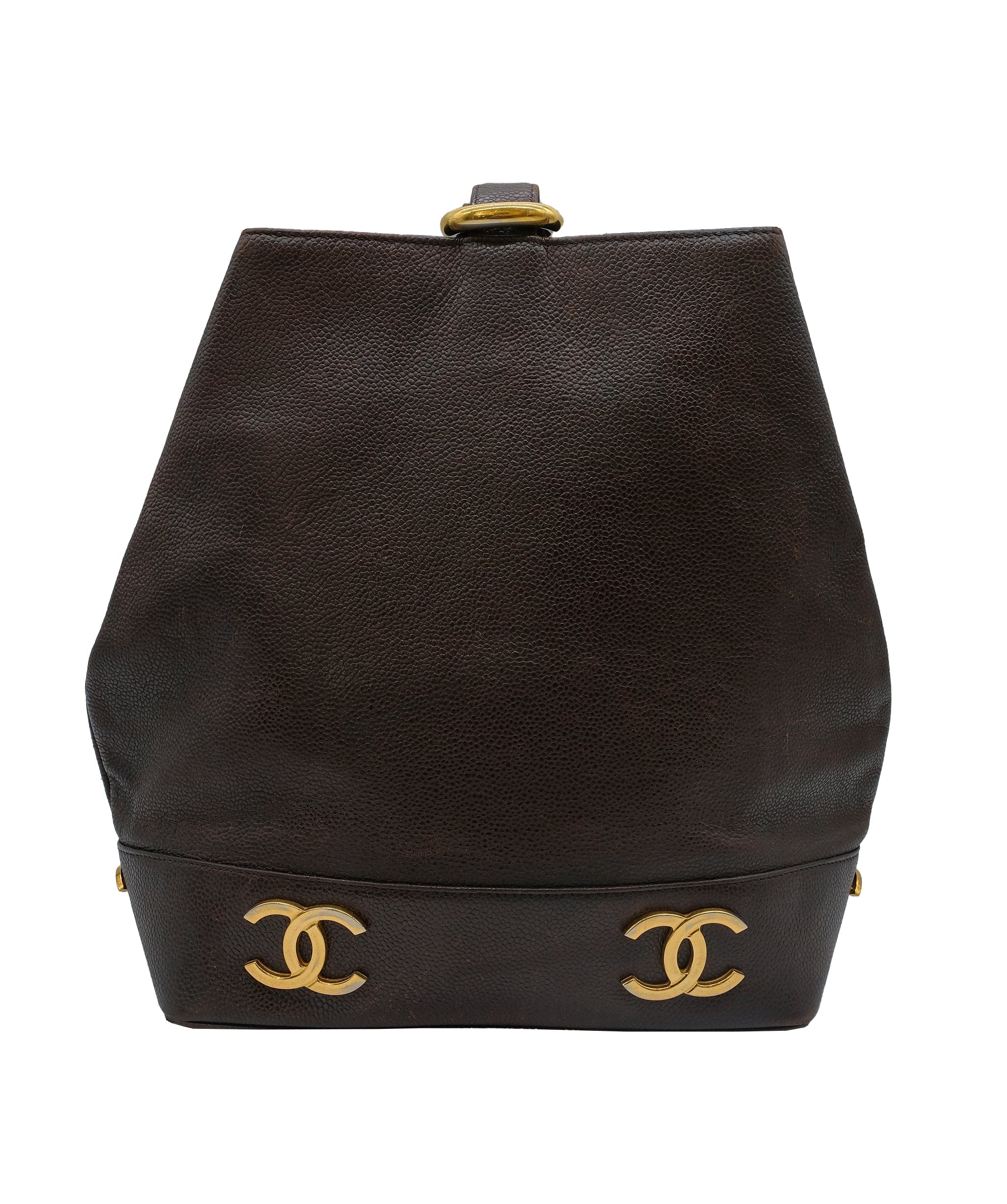 Chanel Chanel Sling Shoulder Brown Caviar Bag - ASC5313