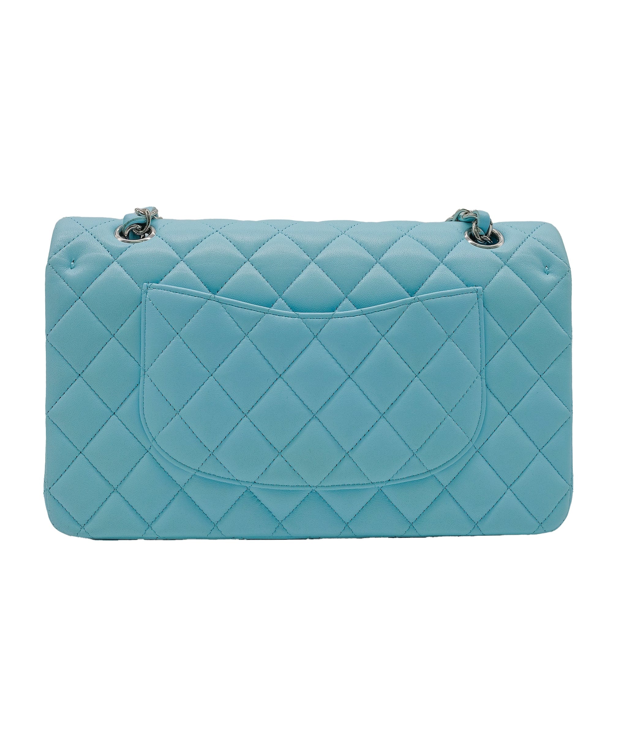 Chanel Chanel Tiffany Blue Medium Lambskin Classic Flap RJC3752