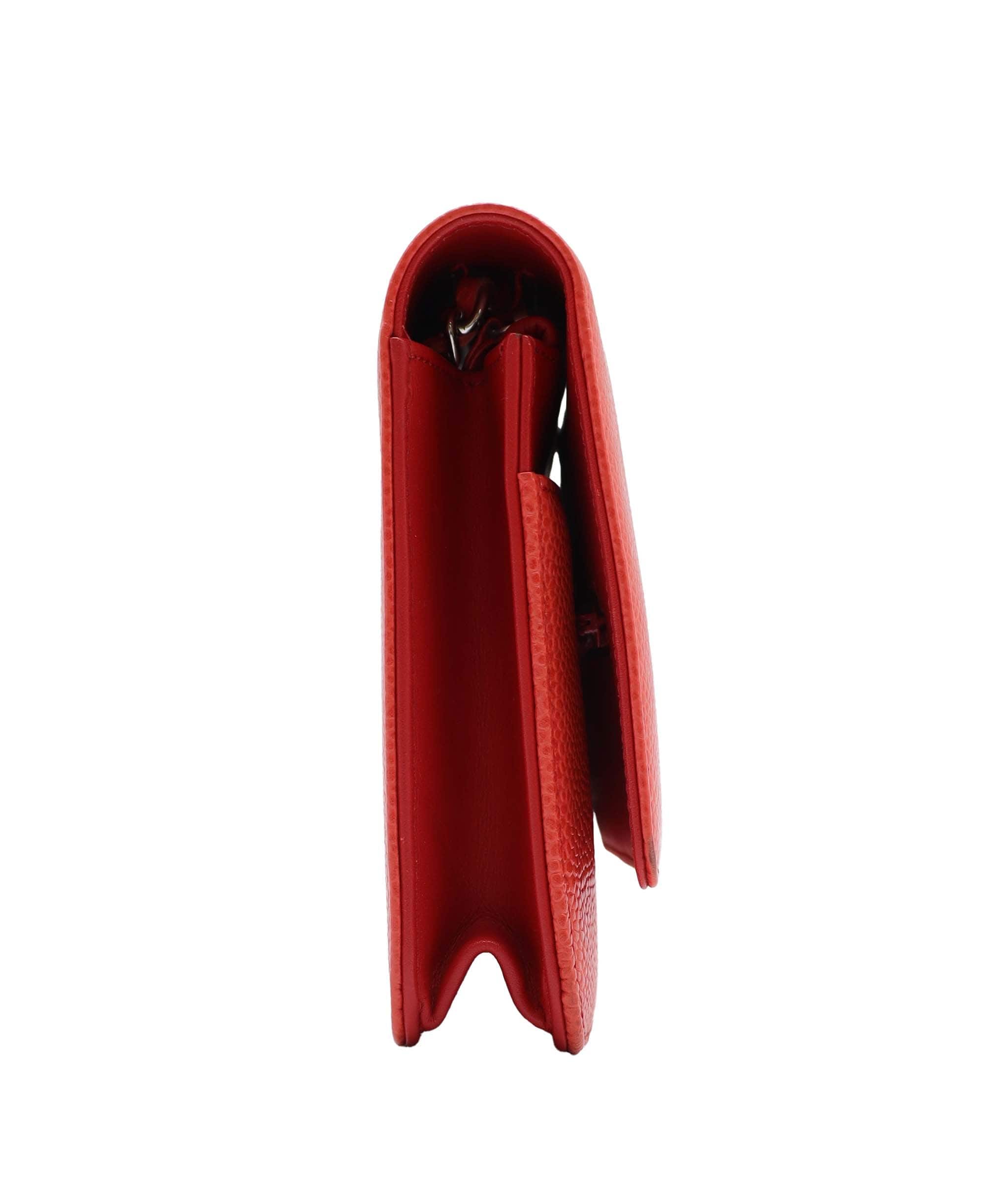 Chanel Chanel Timeless CC WOC Red Caviar SHW #17 SKC2005