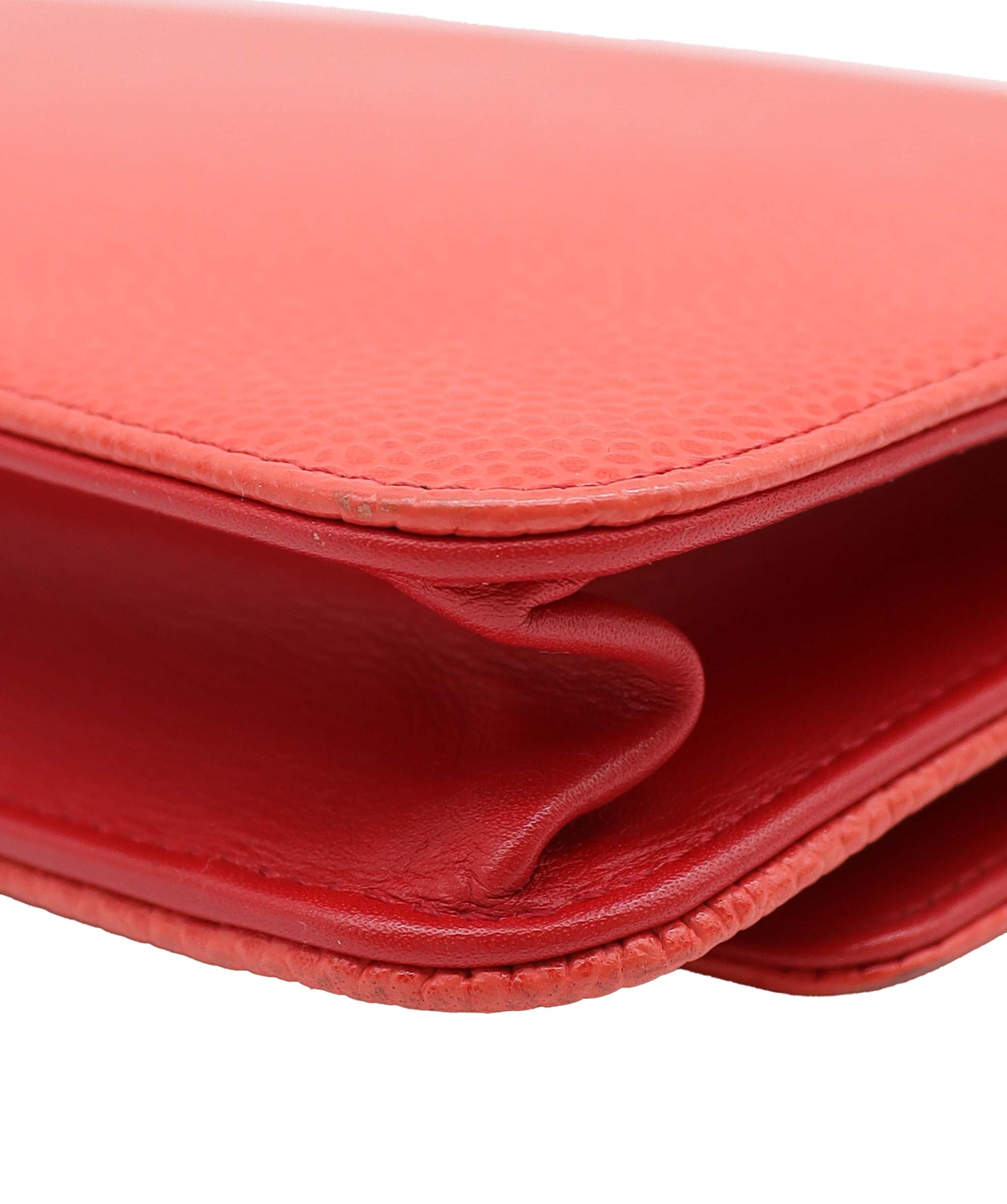 Chanel Chanel Timeless CC WOC Red Caviar SHW #17 SKC2005