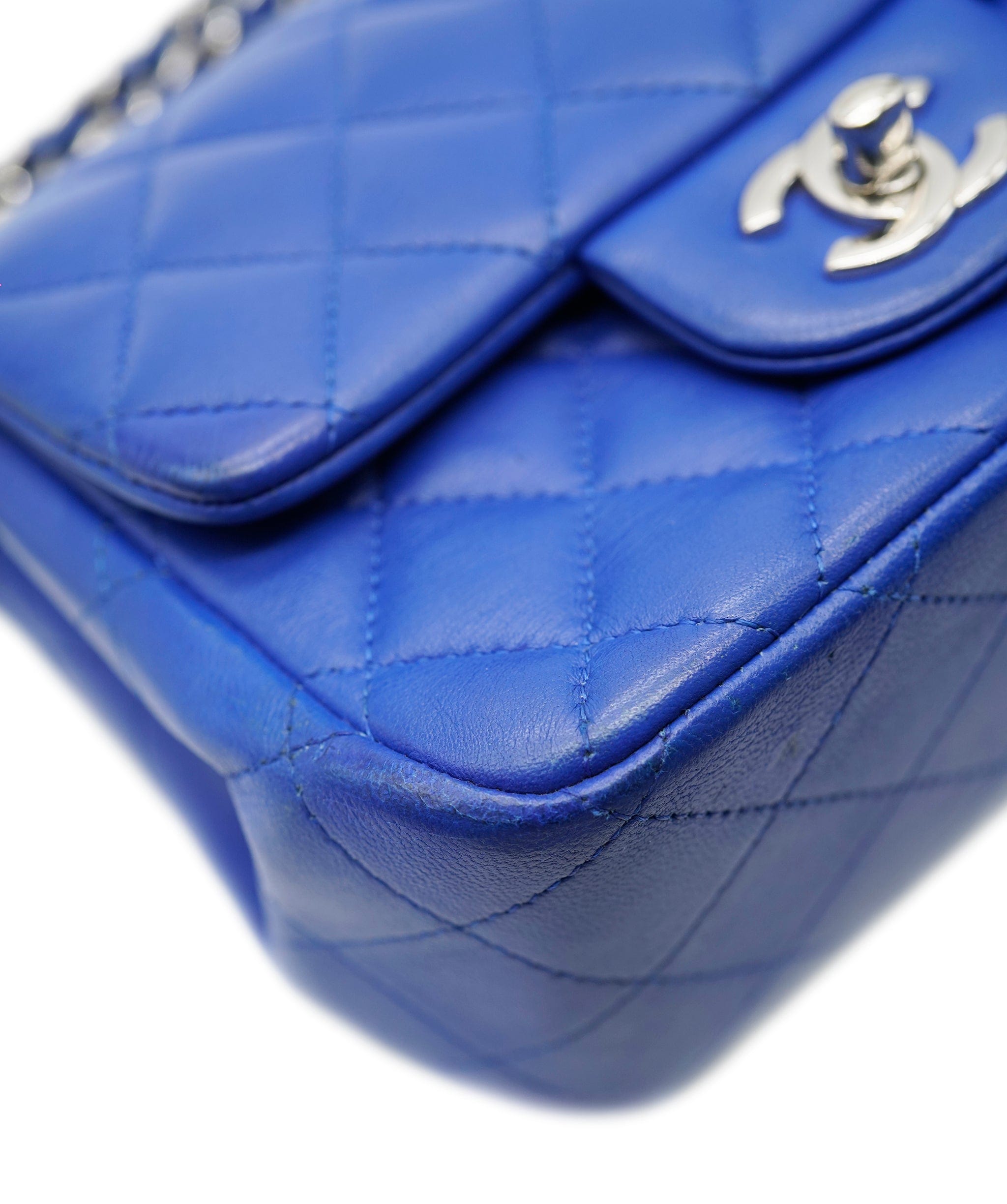 Chanel Chanel Timeless Mini Square blue shw ALC1199