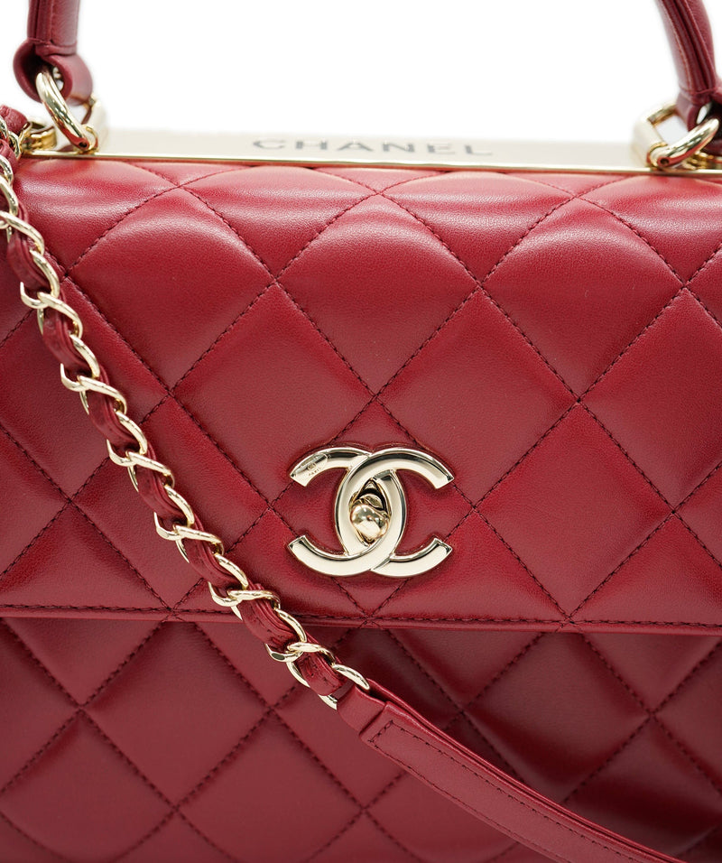 Chanel trendy sales cc red