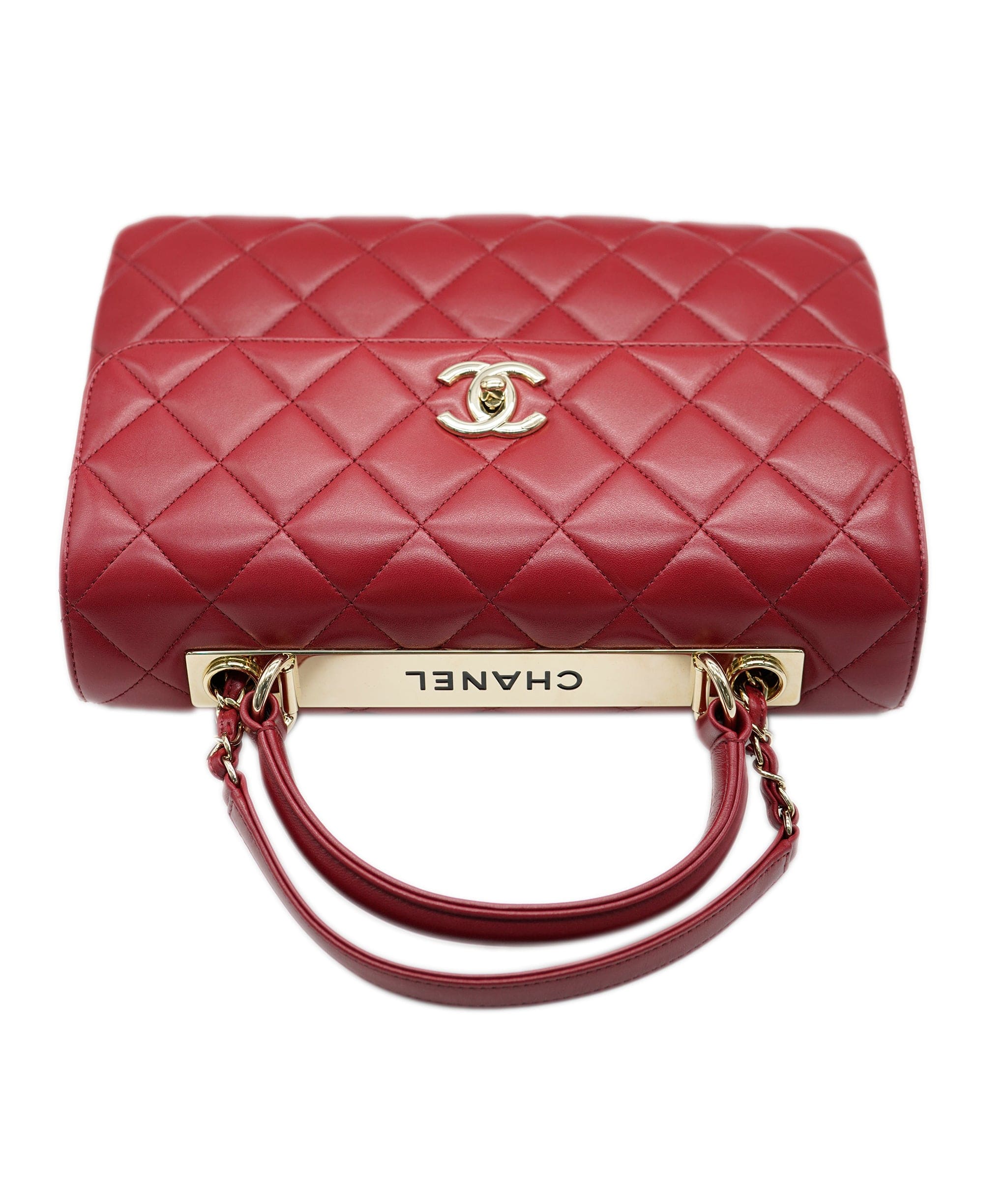 Chanel Chanel trendy large in cherry red GHW AGL2413