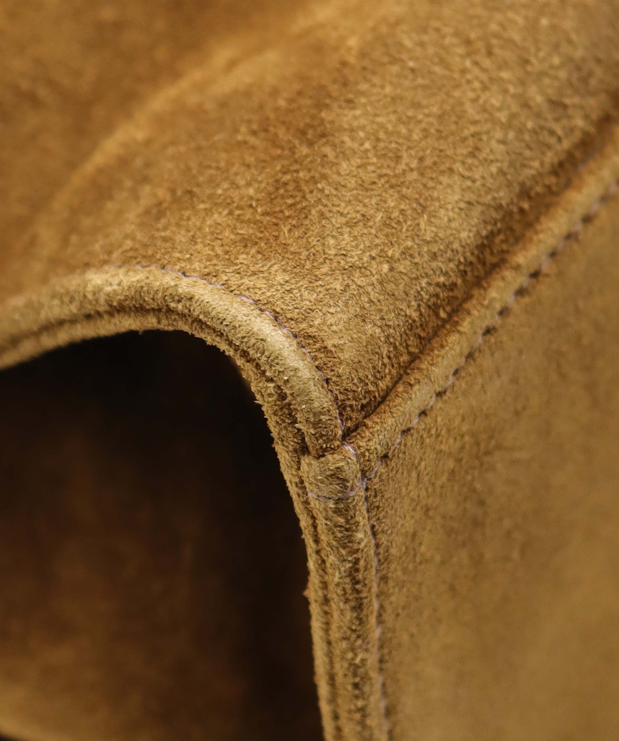 Chanel Chanel Turnlock Suede Tore Bag Light Brown DXBS6081