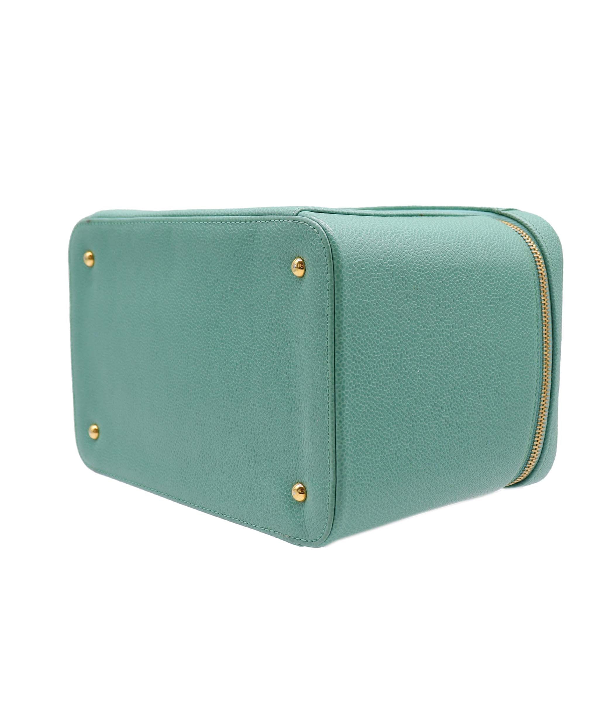 Chanel Chanel Vanity 2way Teal Caviar C24123283 ASC5920
