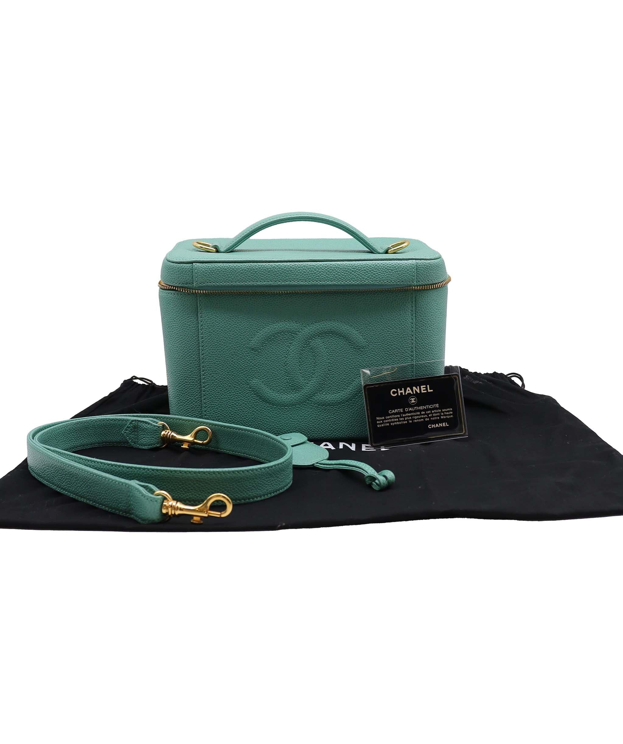 Chanel Chanel Vanity 2way Teal Caviar C24123283 ASC5920