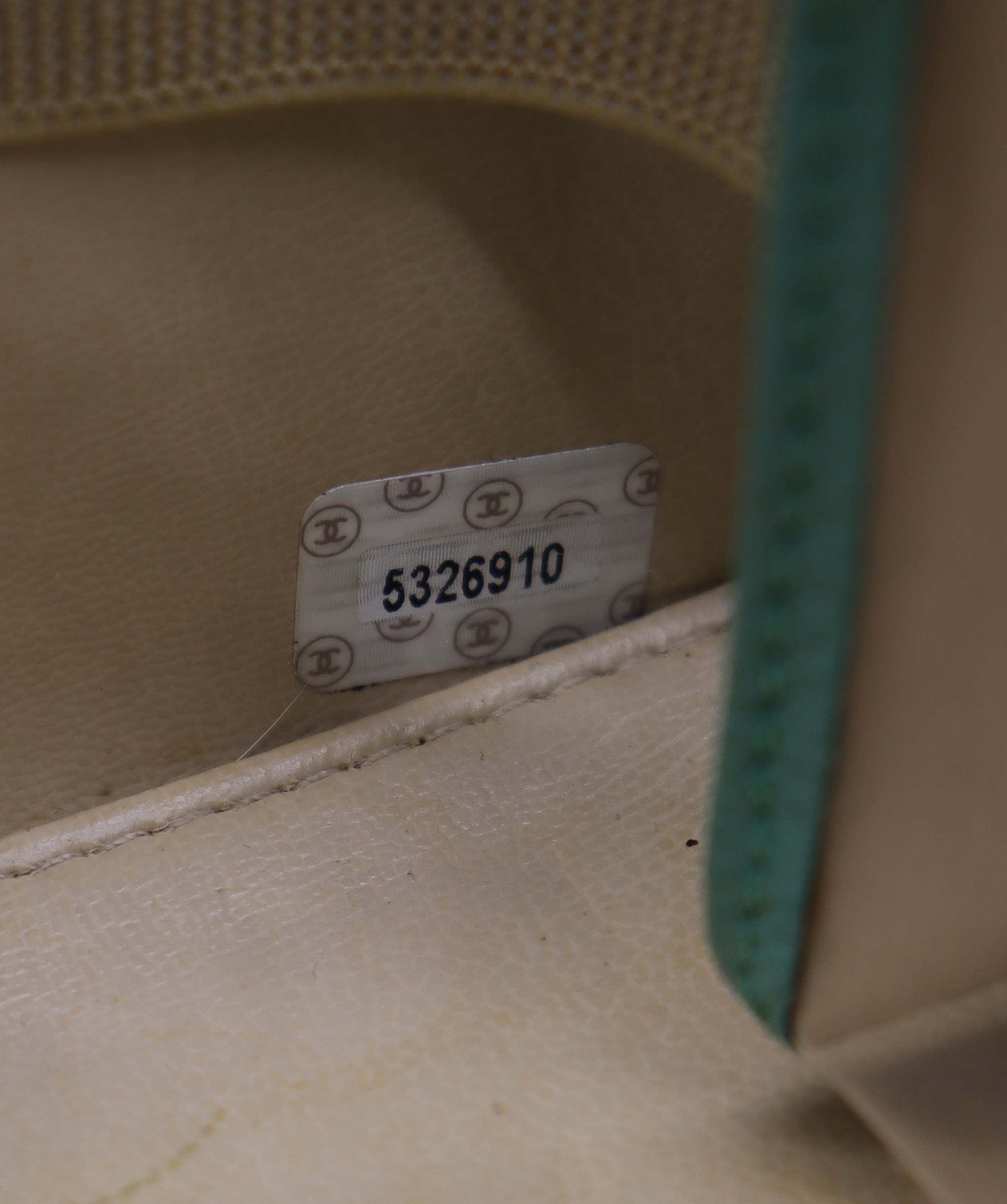 Chanel Chanel Vanity 2way Teal Caviar C24123283 ASC5920