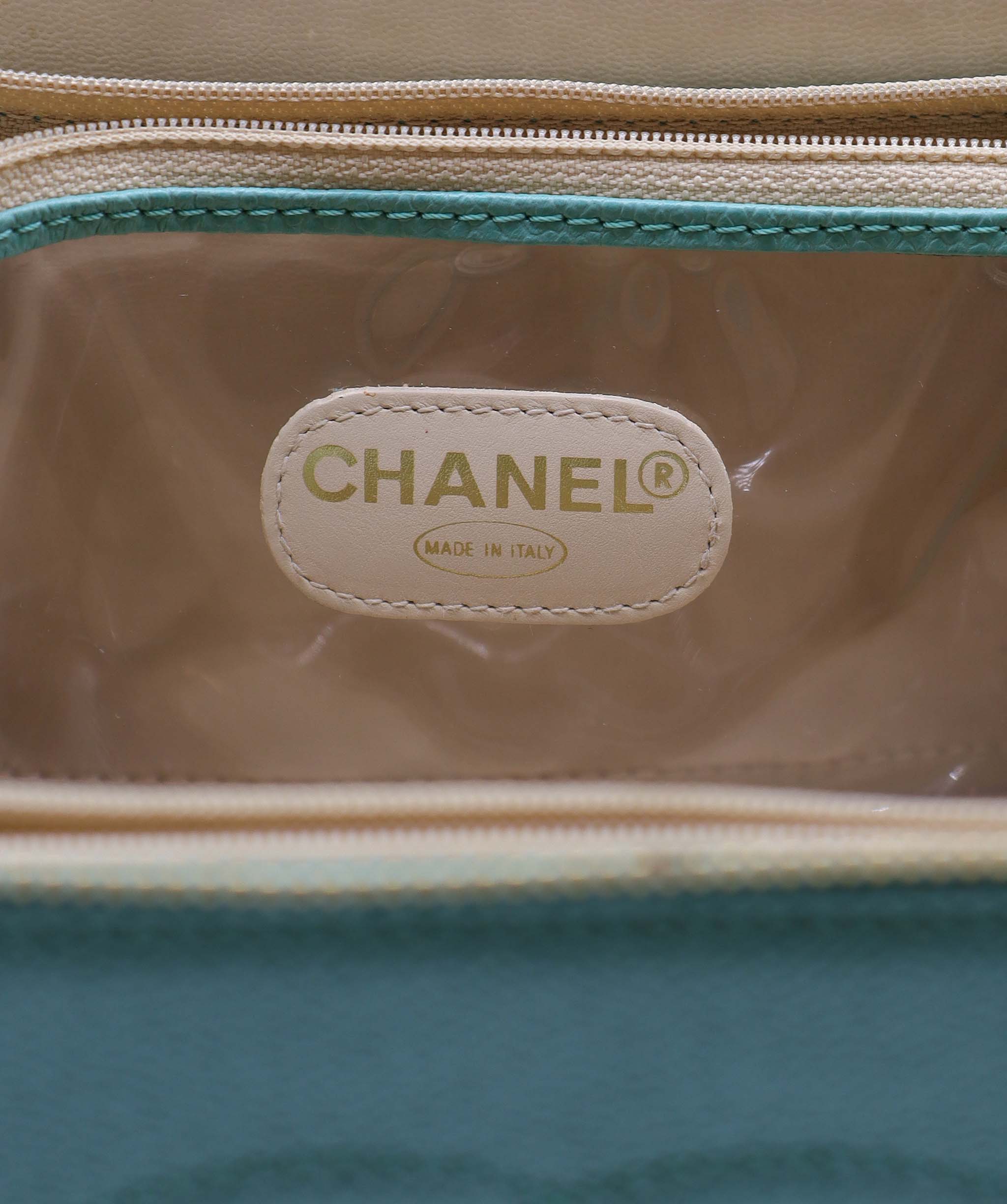 Chanel Chanel Vanity 2way Teal Caviar C24123283 ASC5920