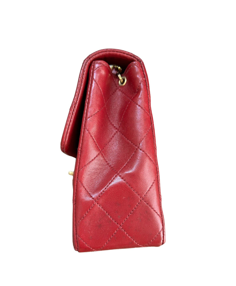 Chanel Vintage 20cm Mini Square Flap Red with GHW UKL1170 – LuxuryPromise
