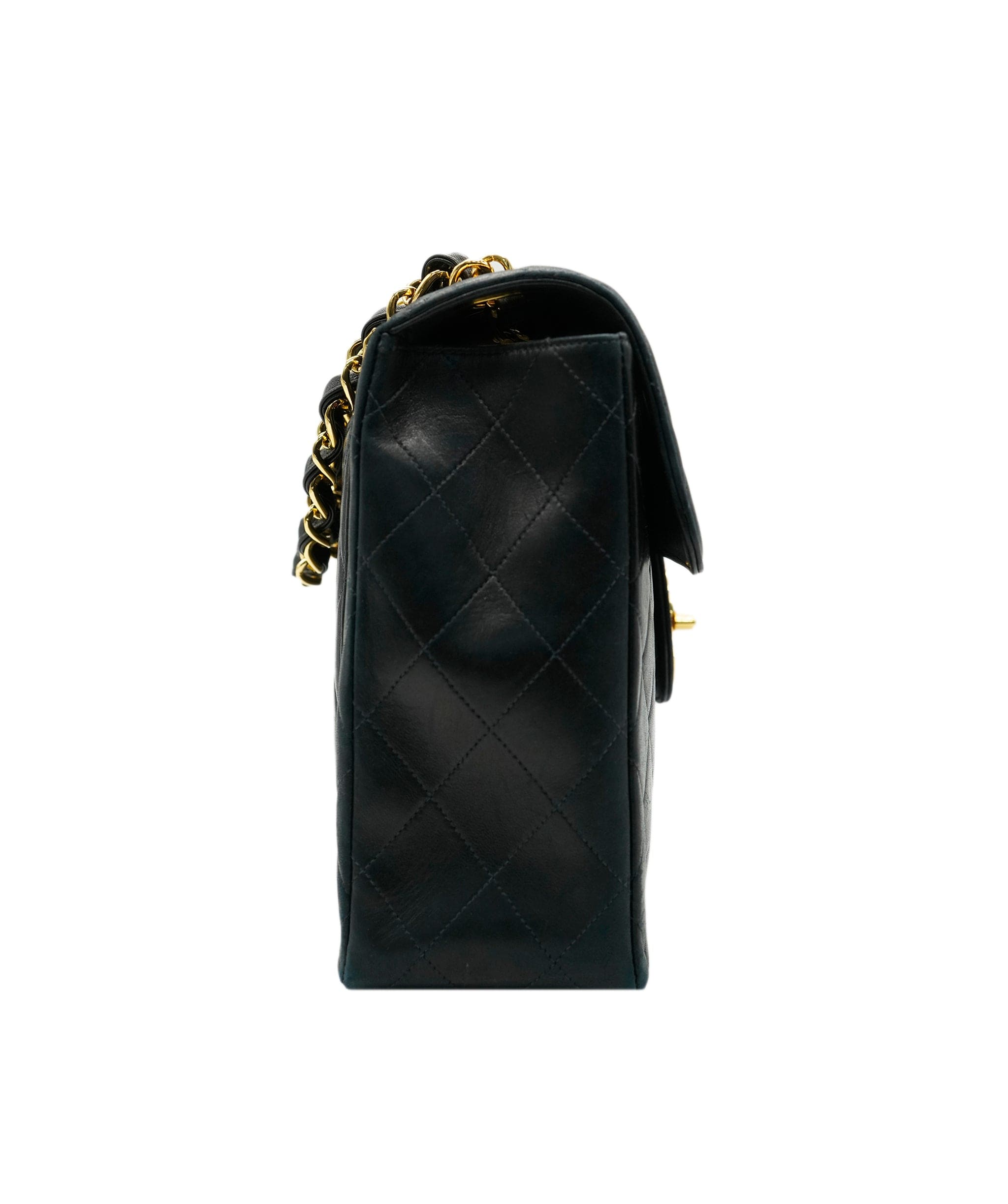 Chanel Chanel Vintage Black Lambskin Maxi XL Bag GHW ALL0933