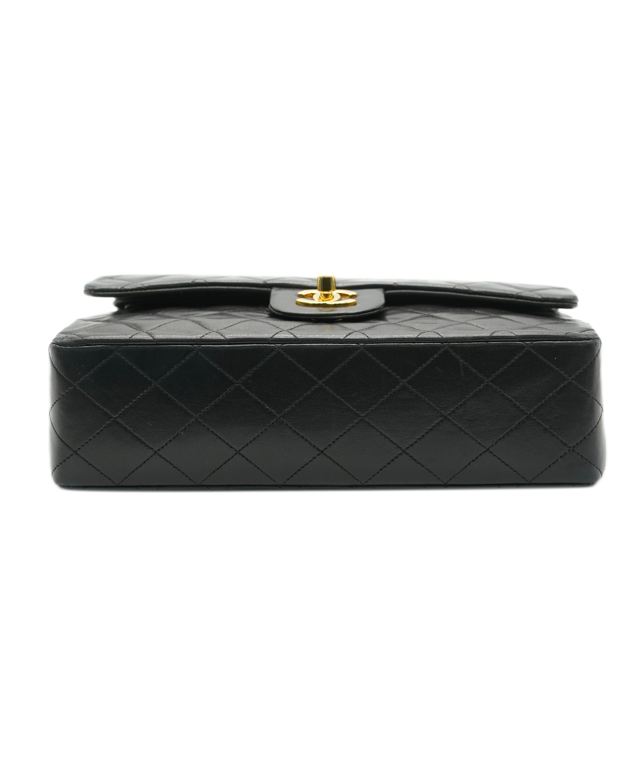 Chanel Chanel Vintage Classic Flap Medium Black Lambskin GHW #3 ASL10546