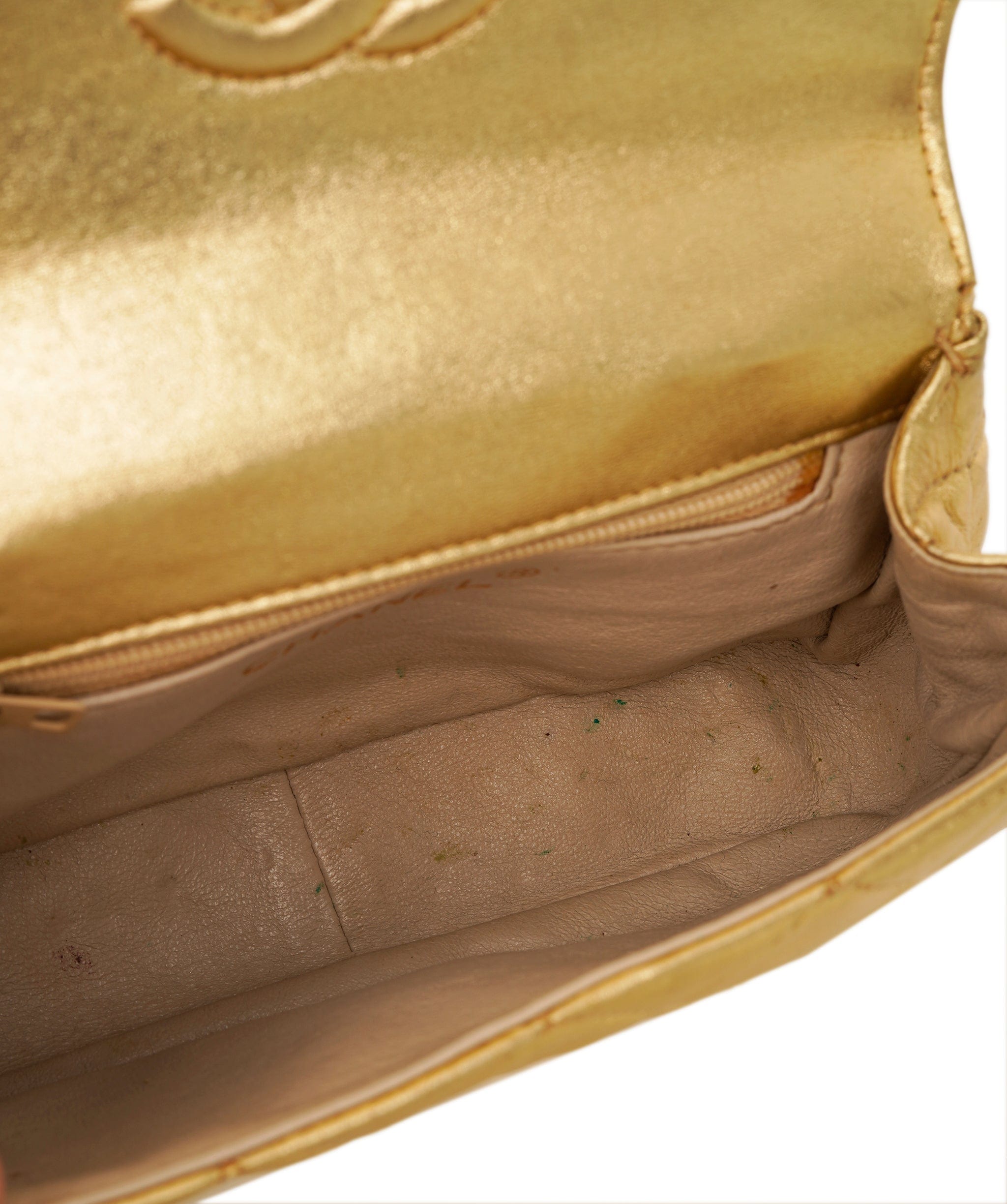 Chanel Chanel Vintage Gripoix Gold Lambskin Pearl Bag ALC2704