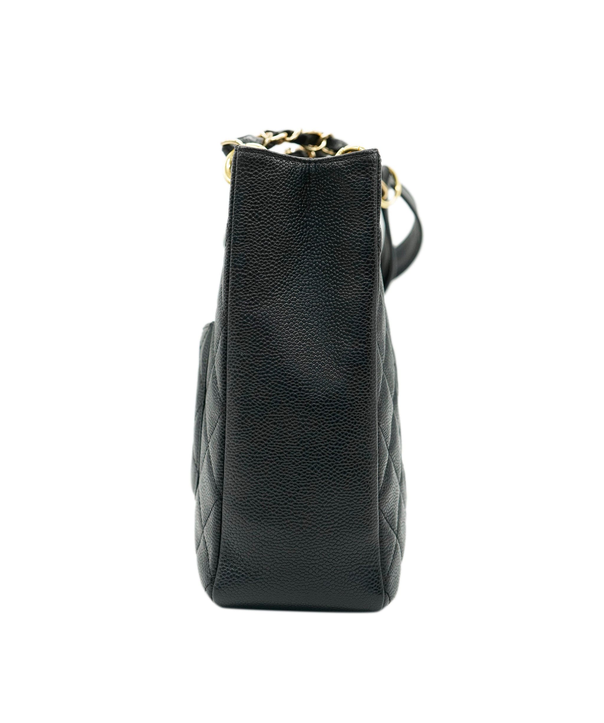 Chanel CHANEL VINTAGE PST CHAIN SHOULDER BAG BLACK CAVIAR SKIN 90269945 DBXS3591