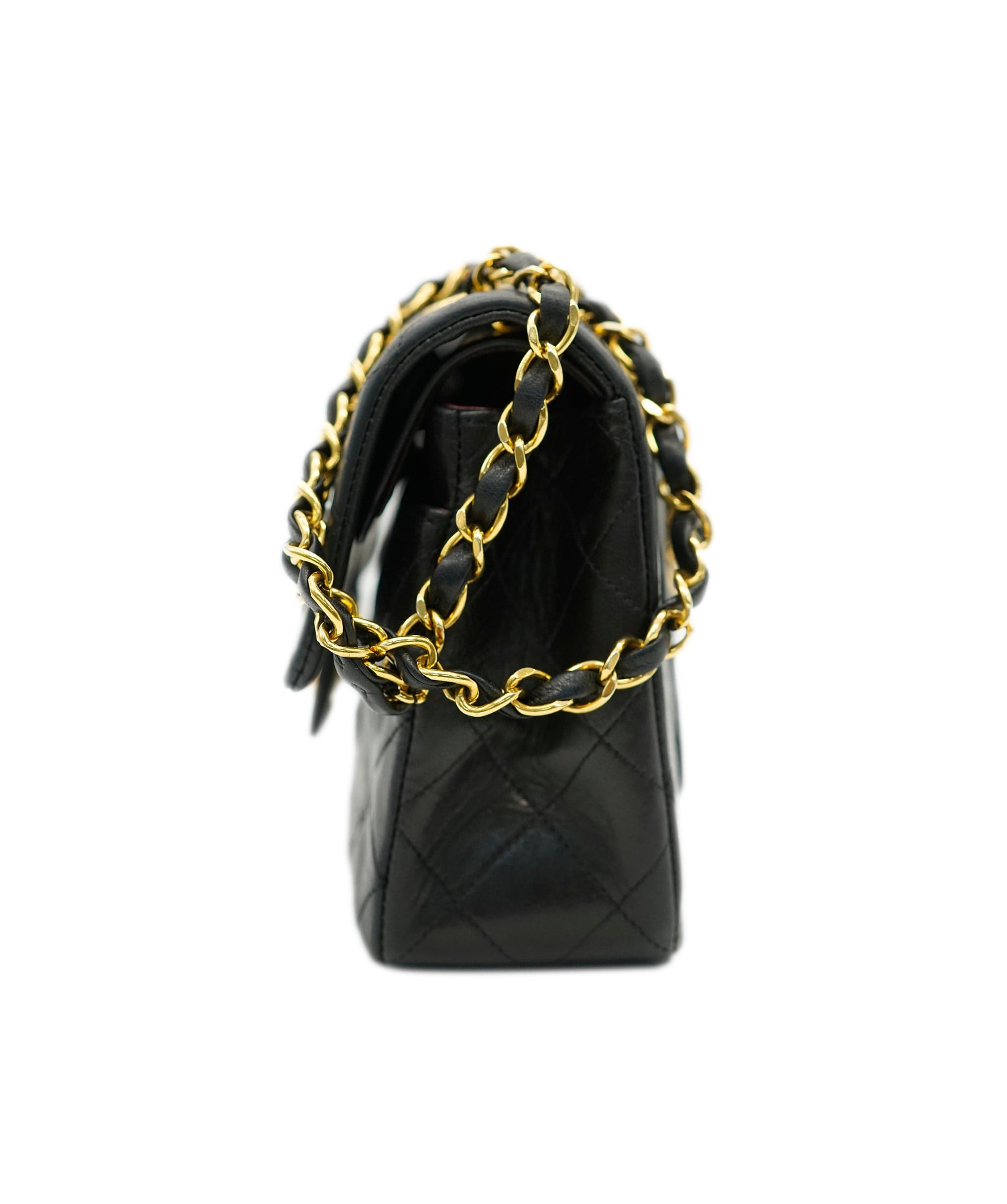 Chanel Chanel Vintage Small Classic Flap Black with GHW - REC1731