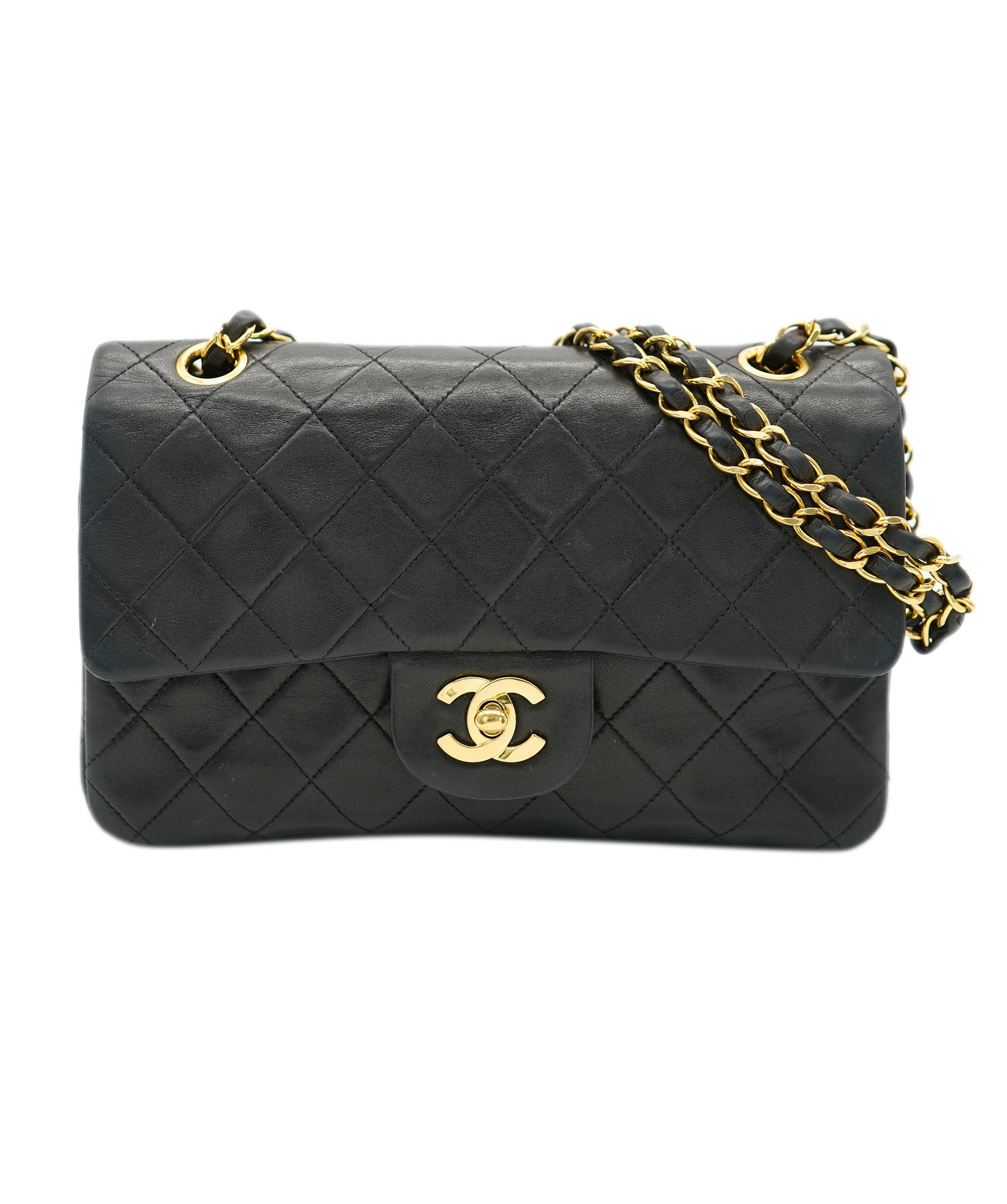 Chanel Chanel Vintage Small Classic Flap Black with GHW - REC1731