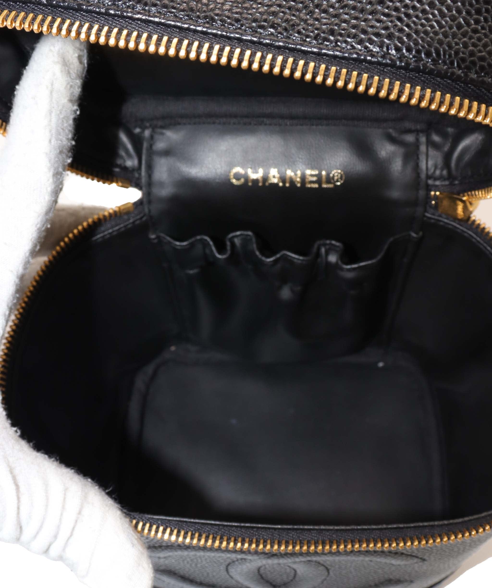 Chanel Chanel Vintage Vanity Black Caviar Skin - DXBS1291