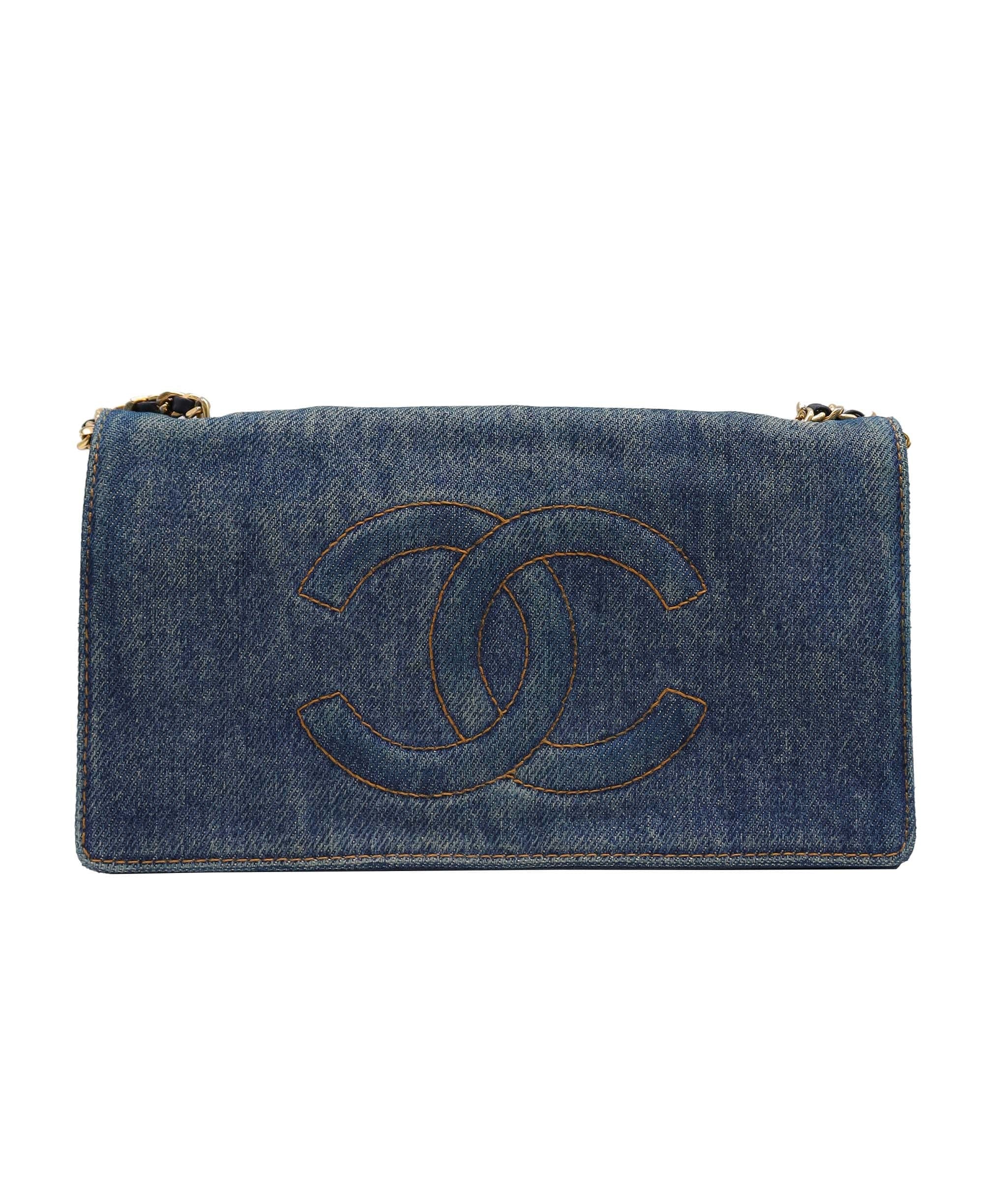 Chanel Chanel Vintage WOC Denim GHW #4 SKC1989