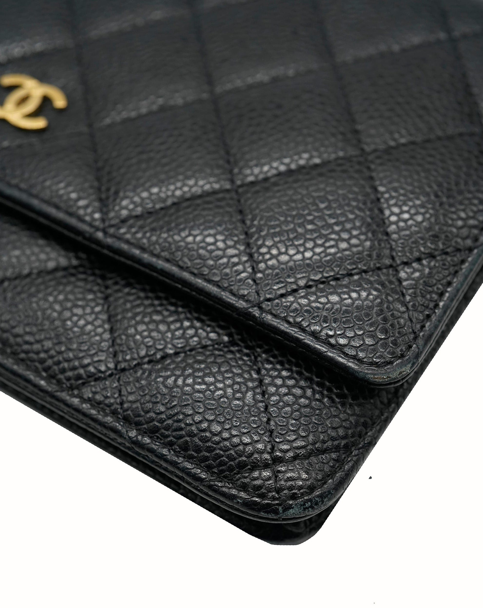 Chanel Chanel Wallet on Chain Caviar with Gold Hardware ALL0709