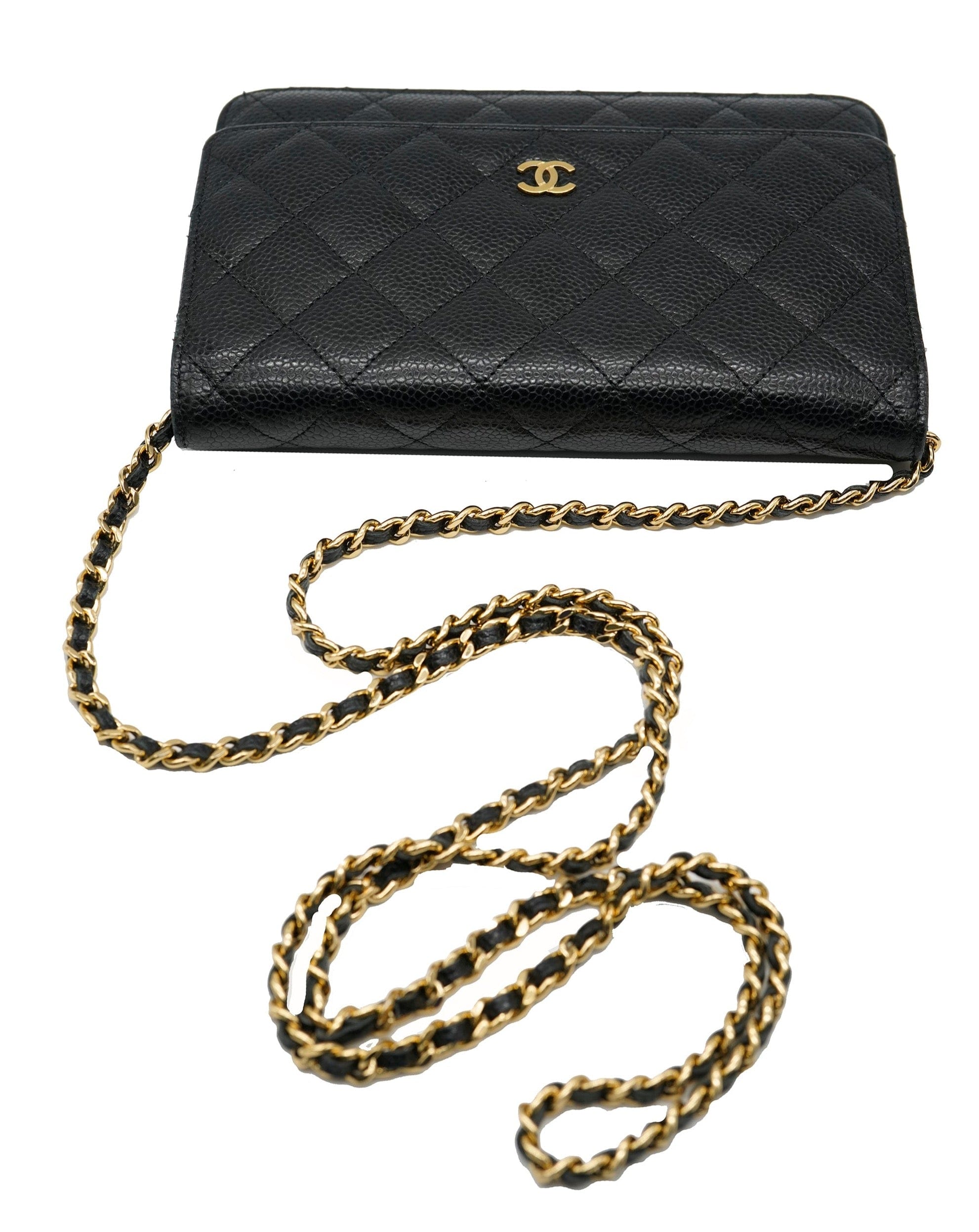 Chanel Chanel Wallet on Chain Caviar with Gold Hardware ALL0709