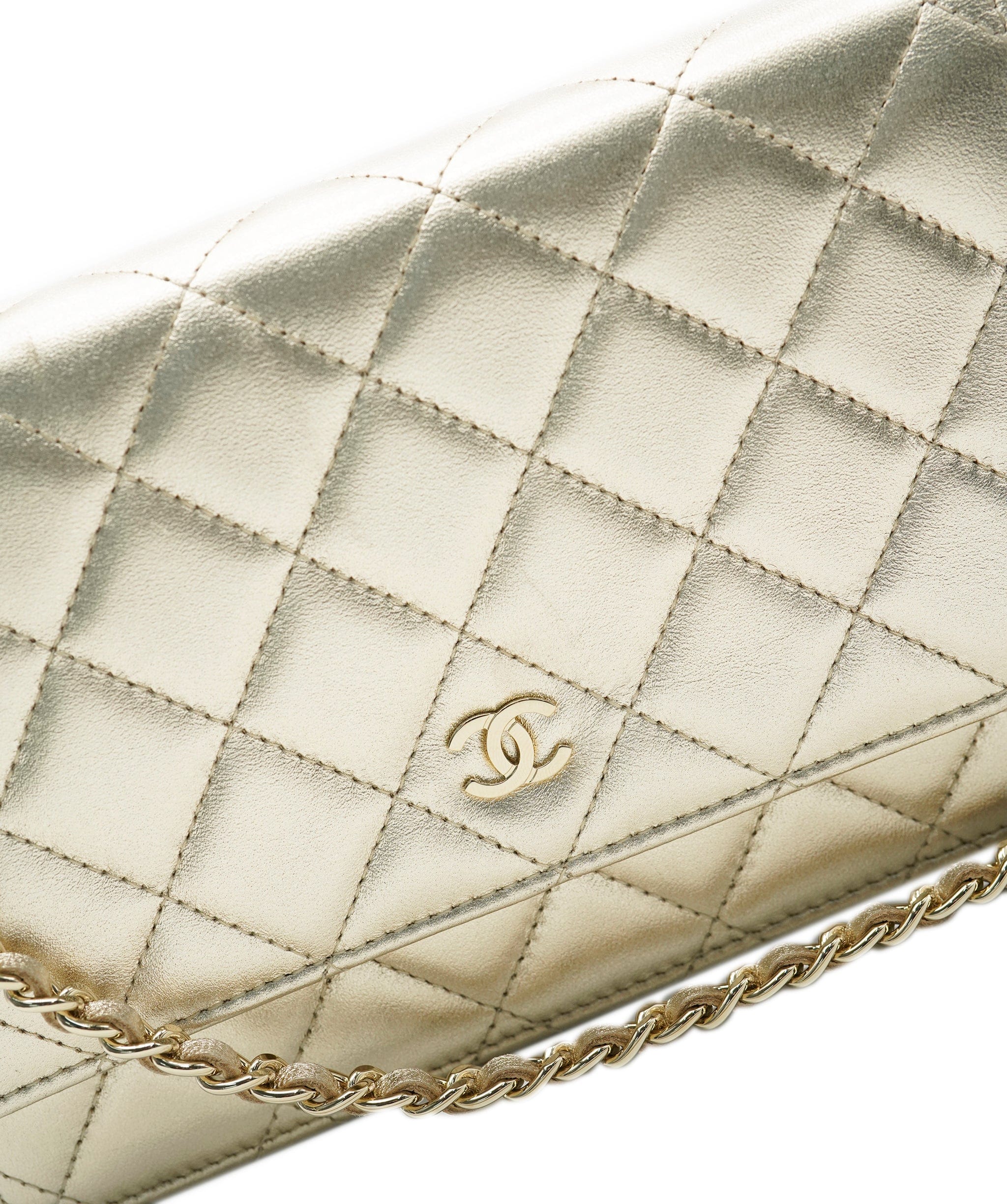 Chanel Chanel Wallet On Chain Gold on Gold  ALL0656