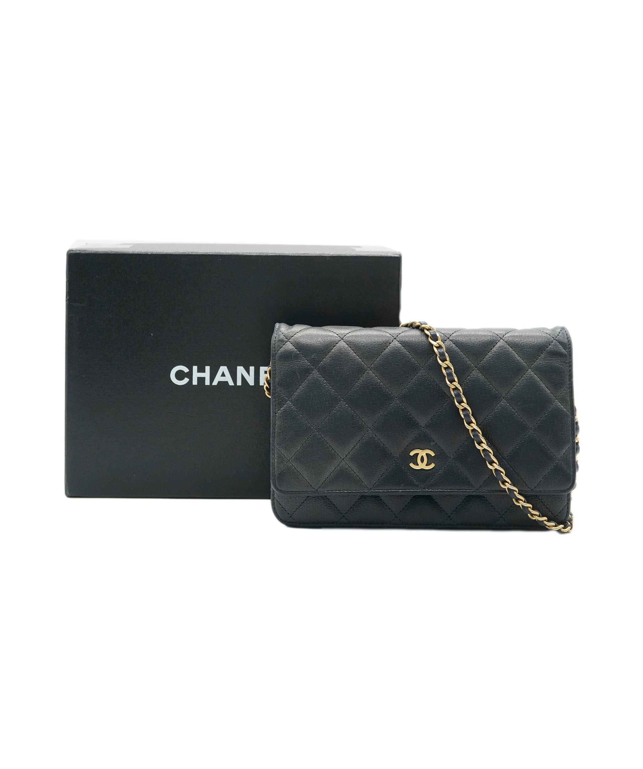 Chanel Chanel Wallet On Chain With Embossed CHANEL Logo GHW ALC2609