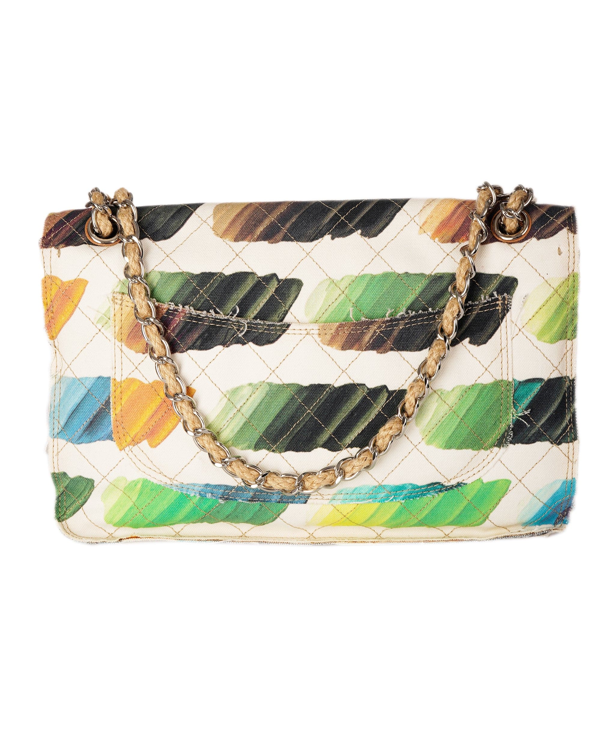 Chanel Chanel White Canvas with Multicoloured Pattern - DBXS1762