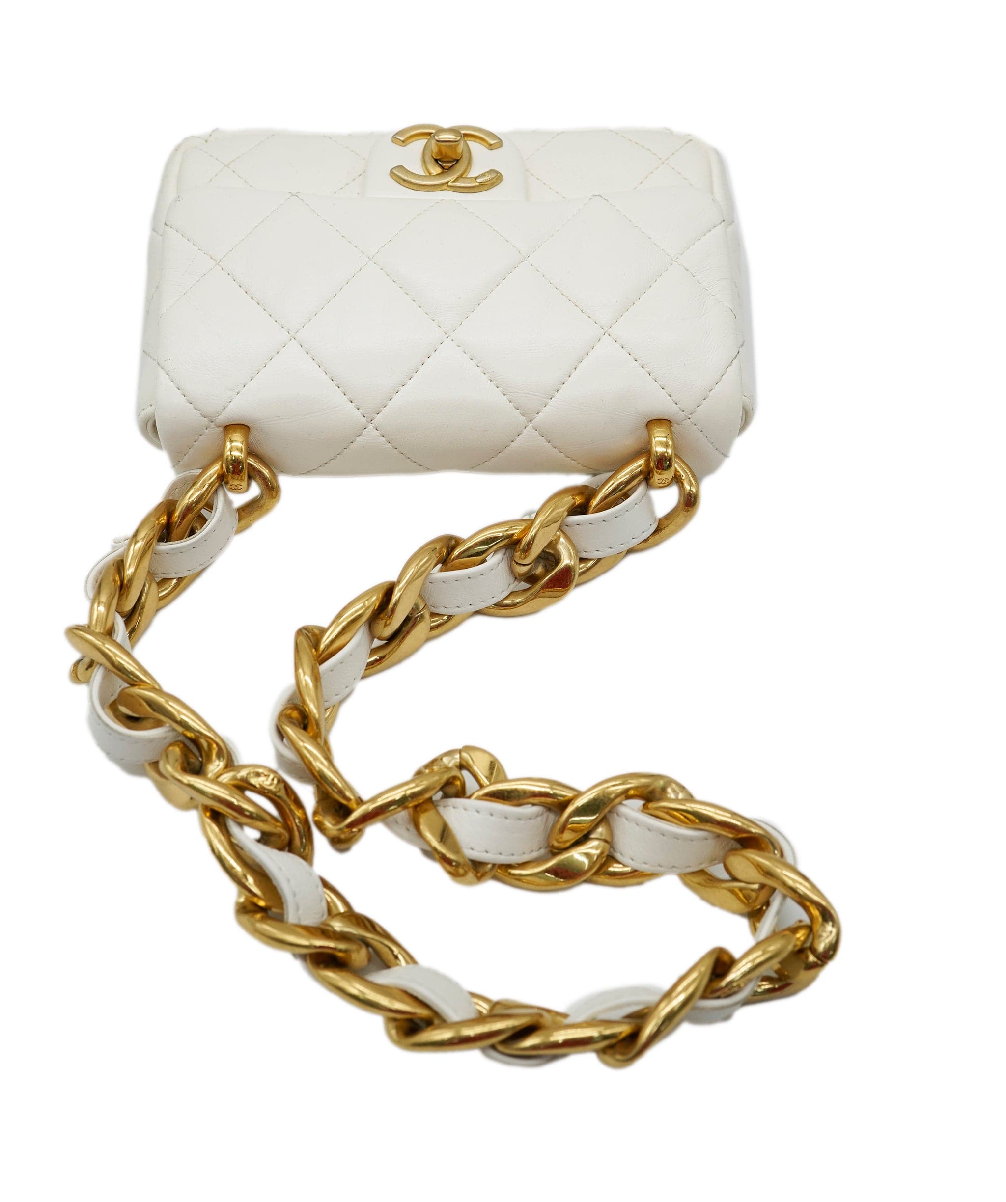 Chanel Chanel white funky town bag mini 22S AGL2554