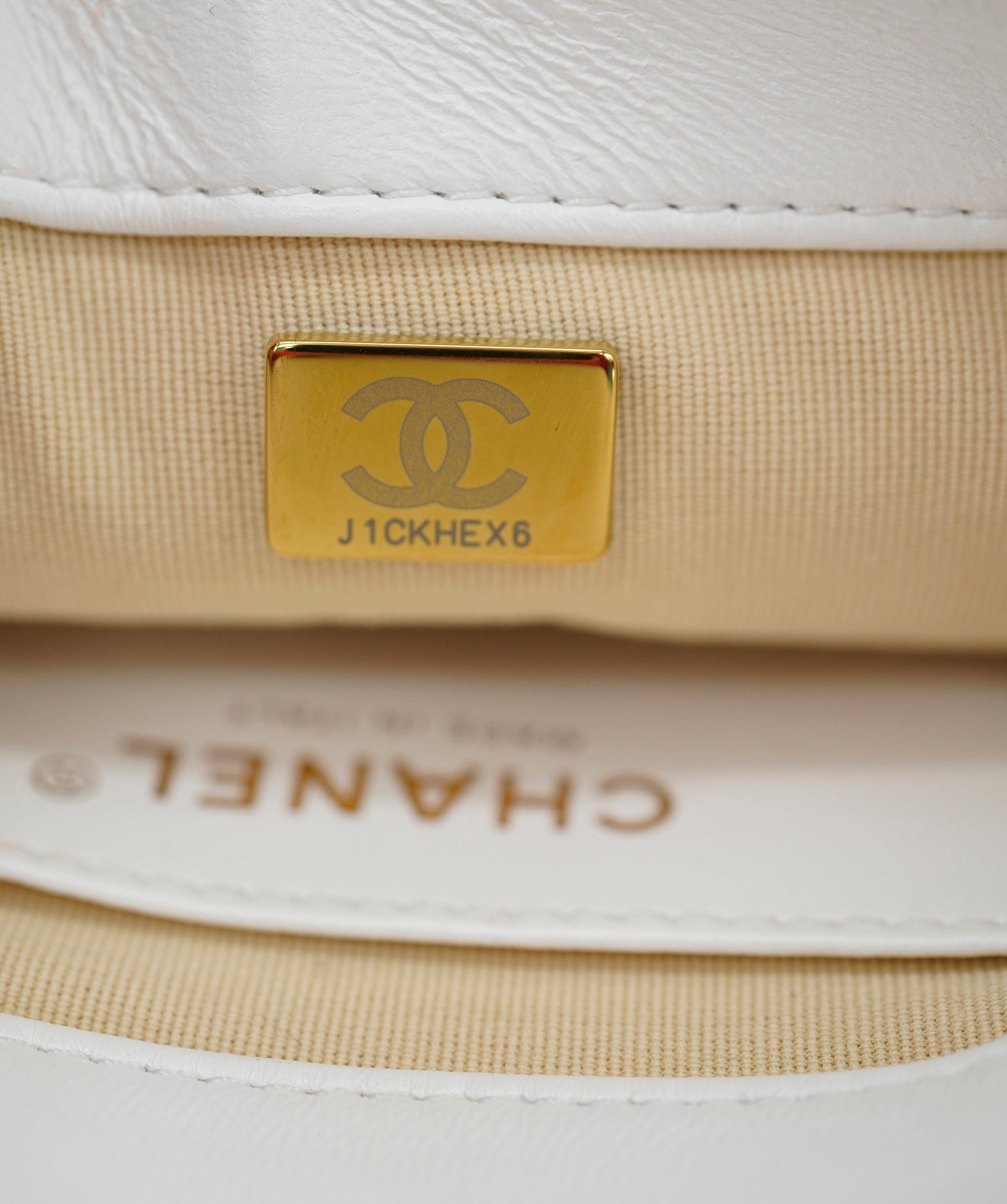 Chanel Chanel white funky town bag mini 22S AGL2554