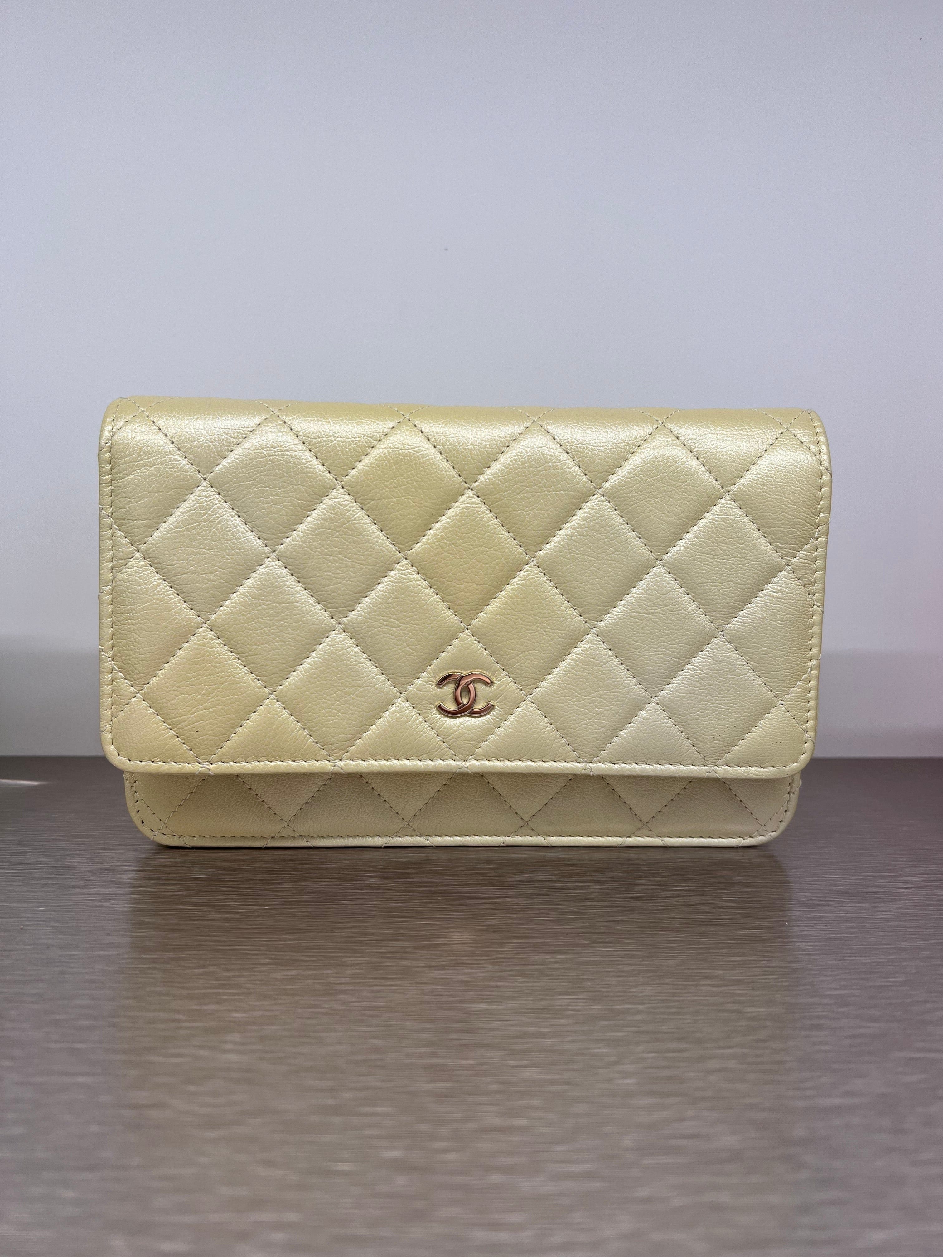 Chanel Chanel WOC Yellow Calfskin Microchip KJ7CK332 SKCX4041