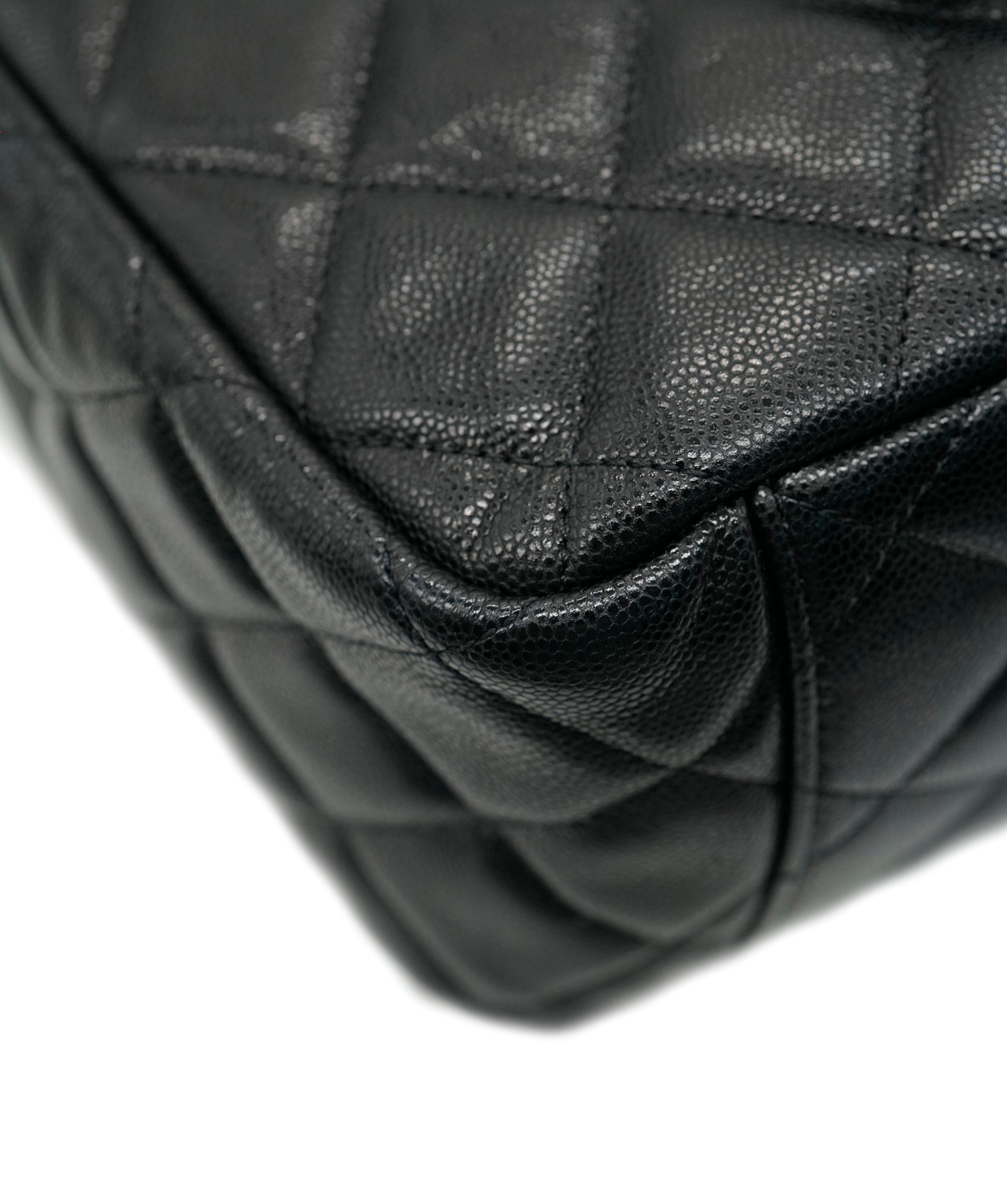 Chanel Chanel XXL Black Caviar Classic Travel Flap Bag Gold 24K CC Handbag Airline ALC2620