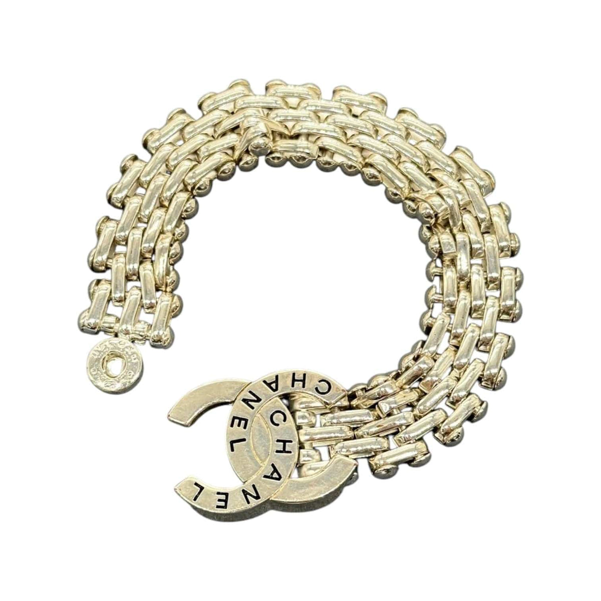 Chanel Chanel 98P CC Chain Vintage Bracelet in Silver