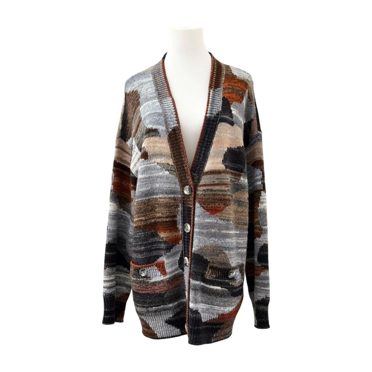 Chanel Chanel Multi - Coloured Wool Cardigan - Size 38