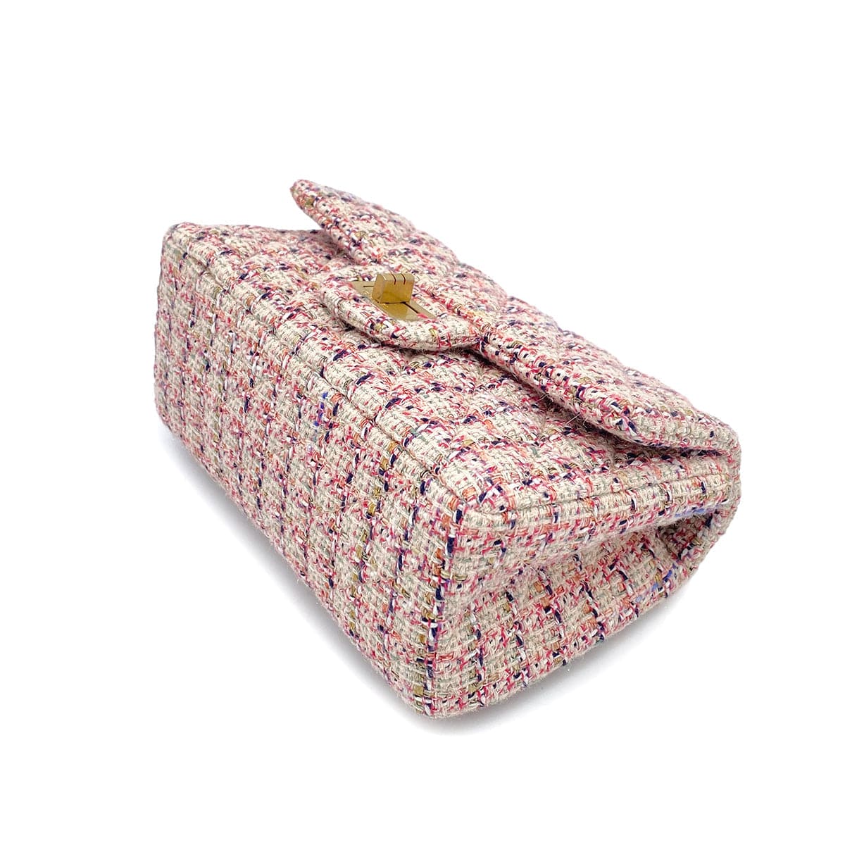 chanel CHANEL 2.55 CHAIN SHOULDER BAG MULTICOLOR TWEED 90264534