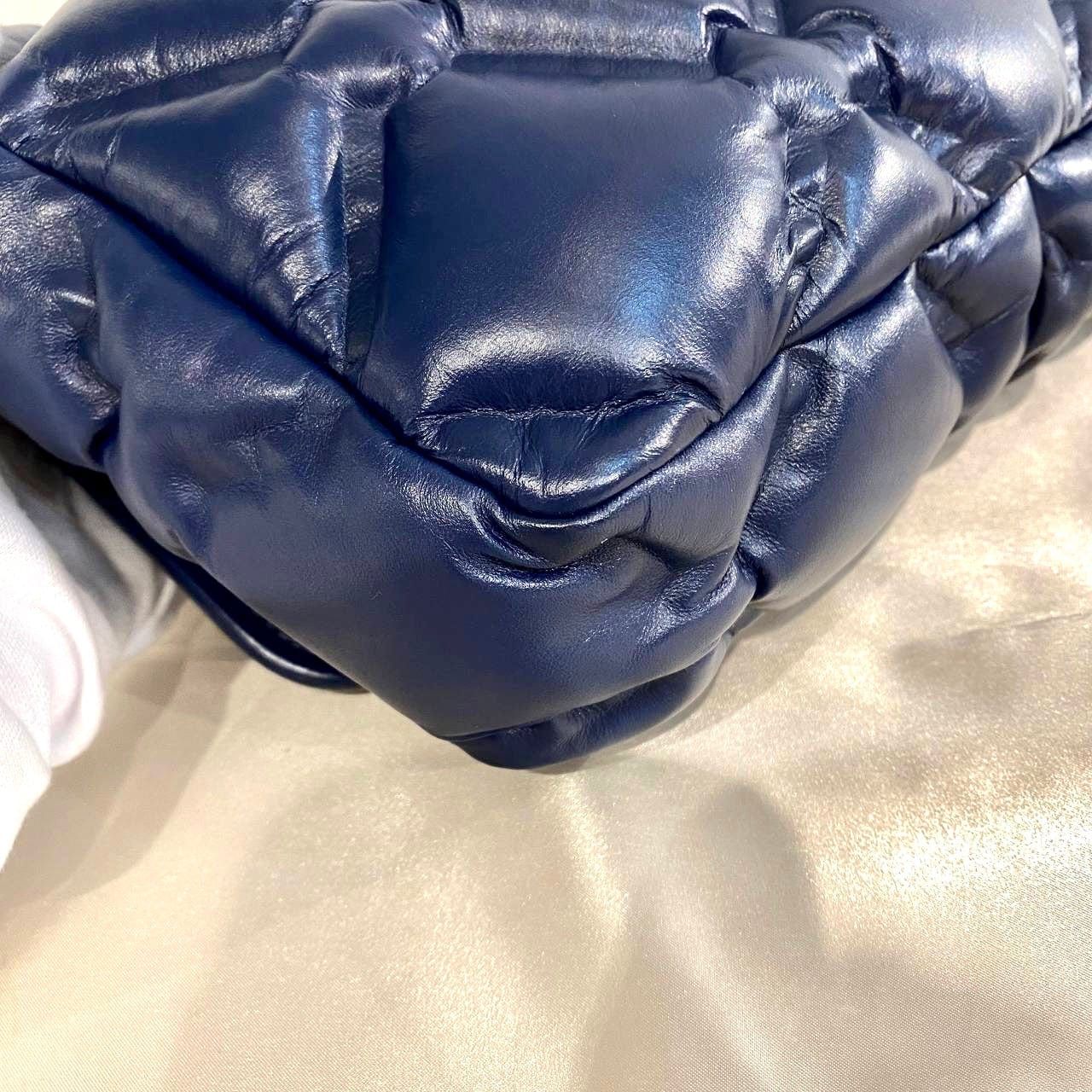 Chanel Chanel Bubble Flap Blue Calfskin RHW #23